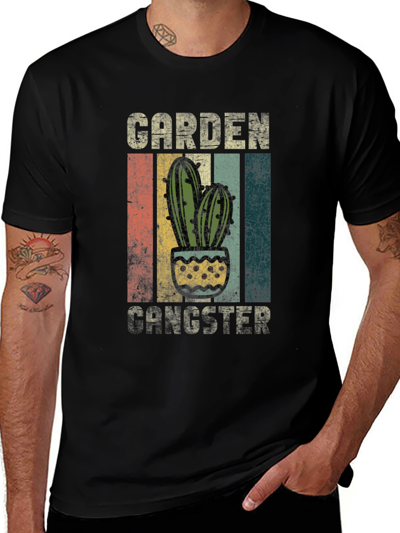 Garden Gangster Cactus Graphic T-Shirt