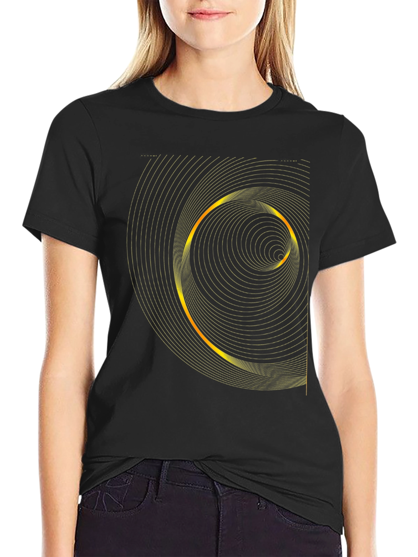 Geometric Spiral Graphic Tee