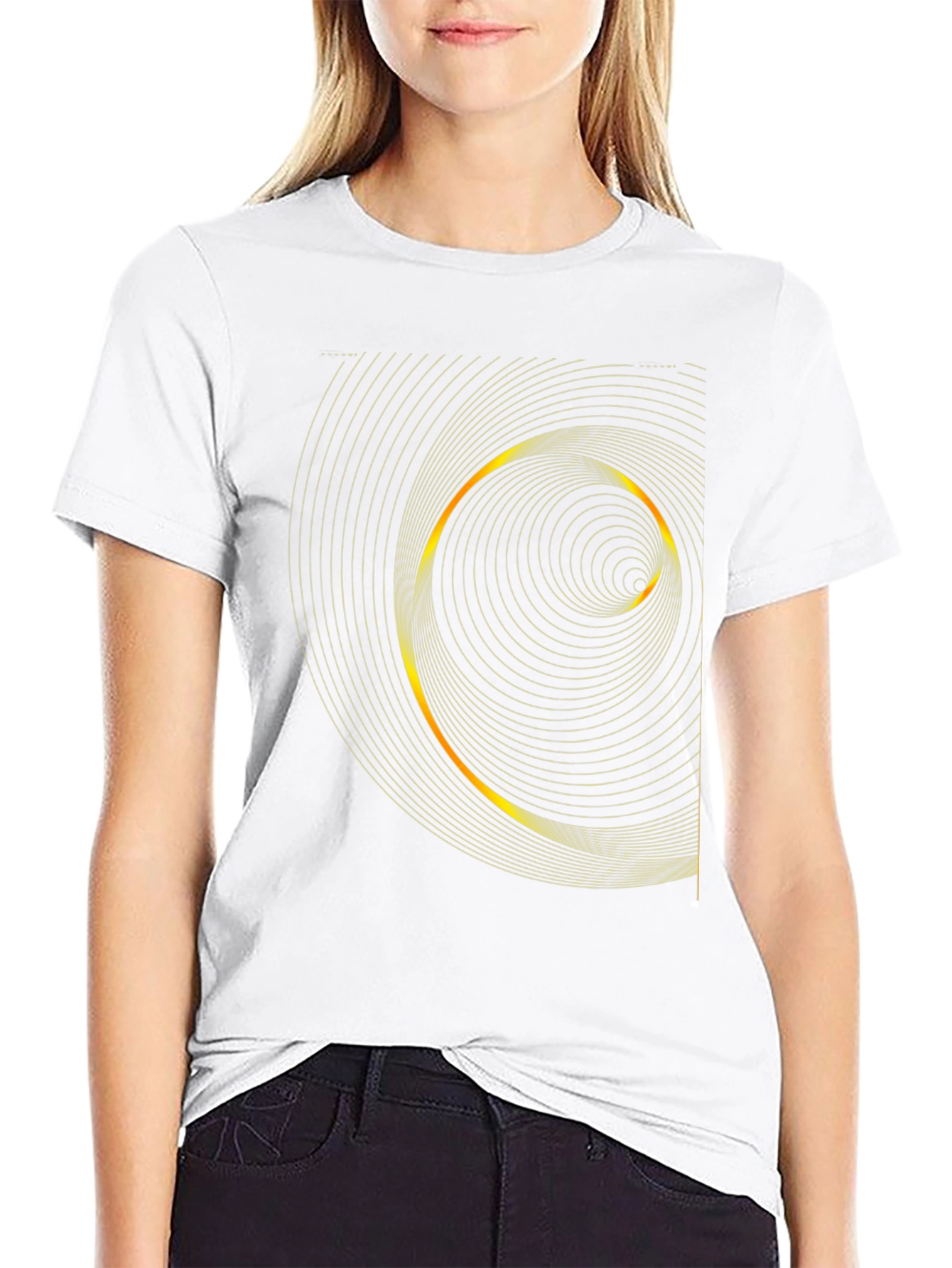 Geometric Spiral Graphic Tee