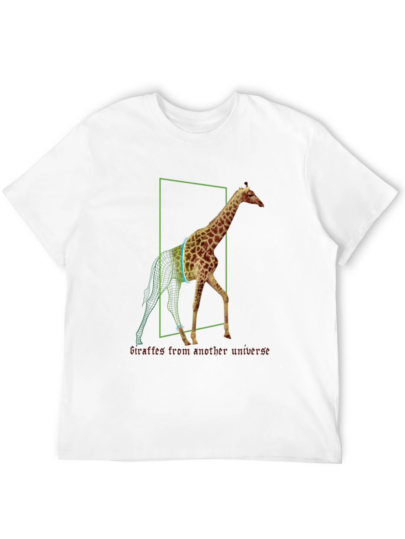Giraffe Universe Black T-Shirt