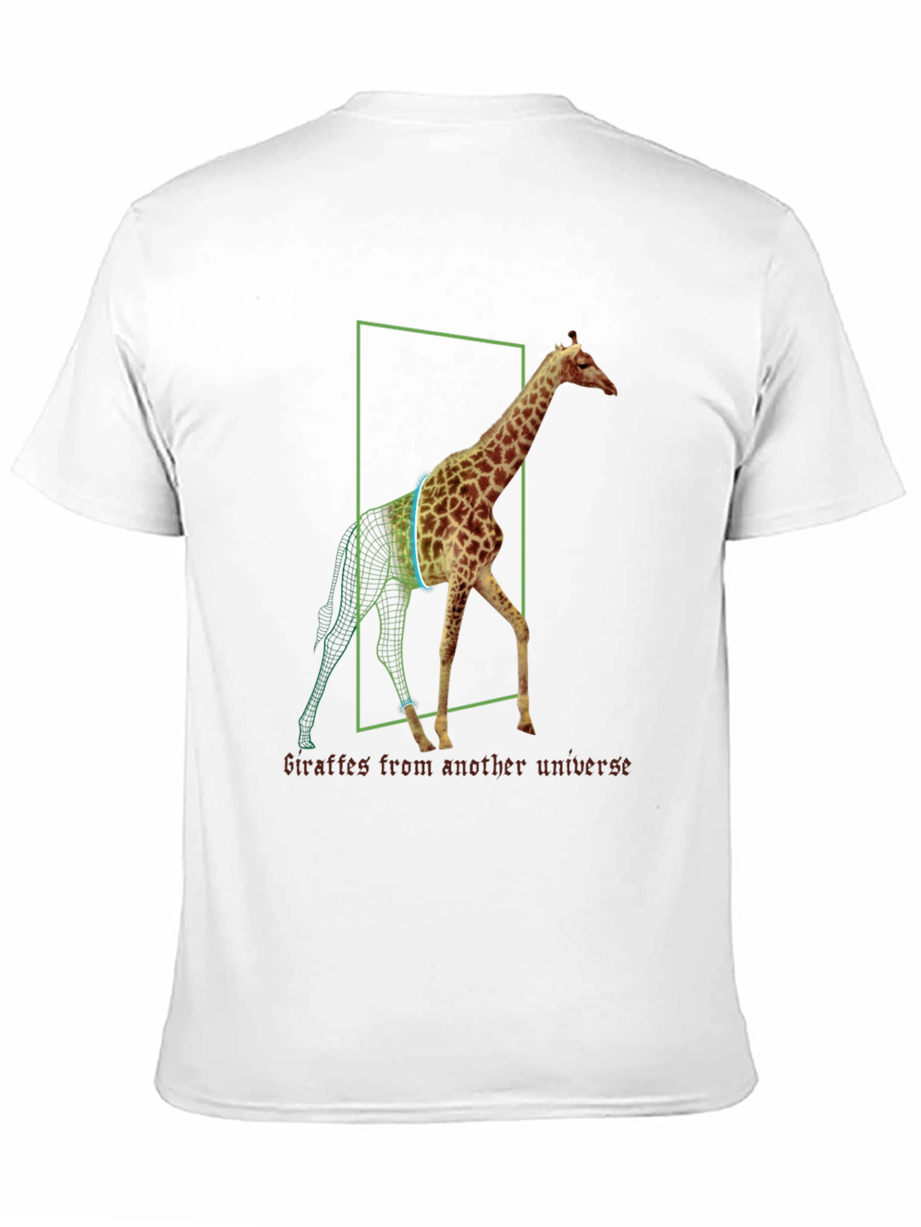 Giraffe Universe Black T-Shirt
