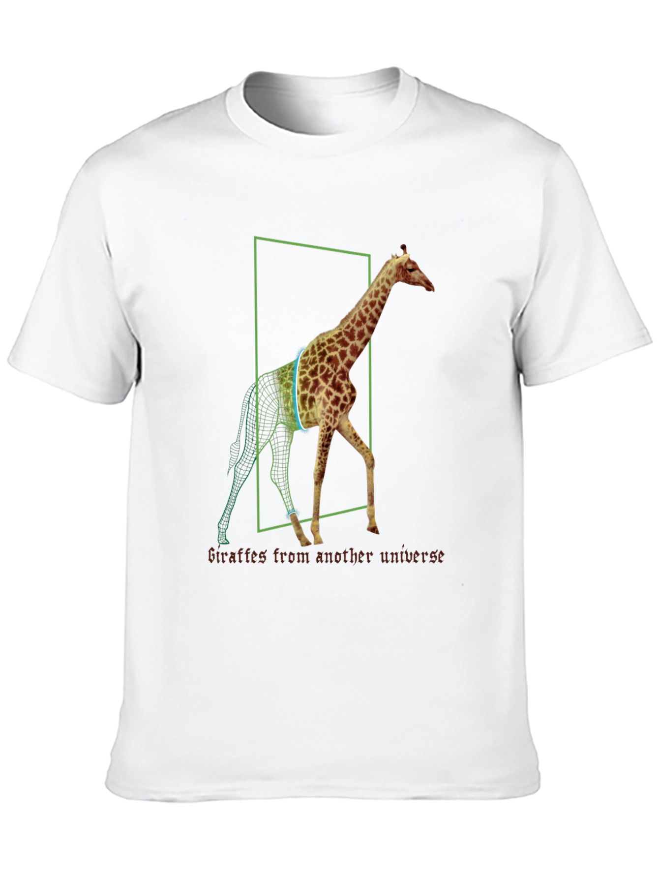 Giraffe Universe Black T-Shirt
