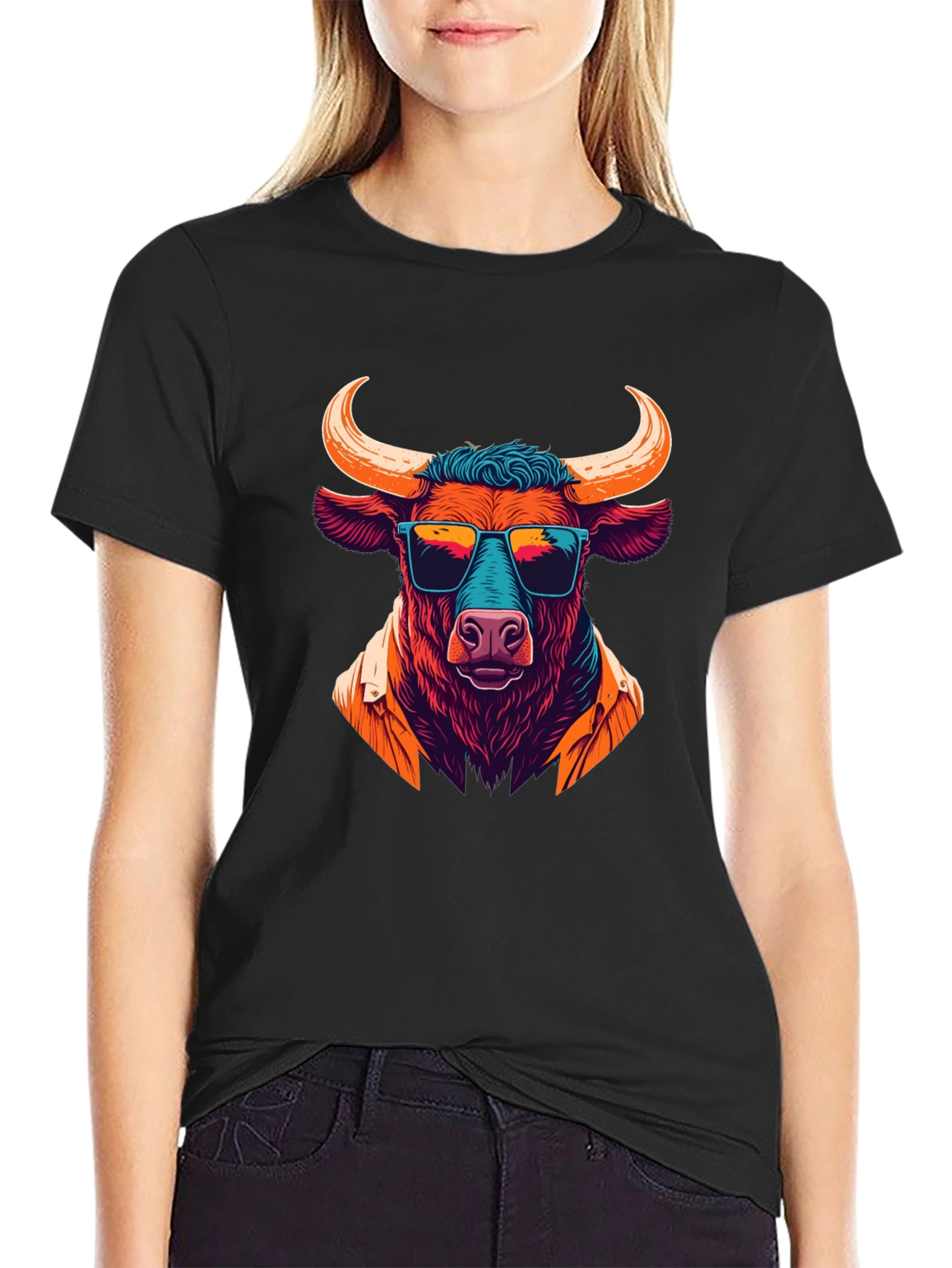 Cool Bull Graphic Tee - Mens Black T-Shirt