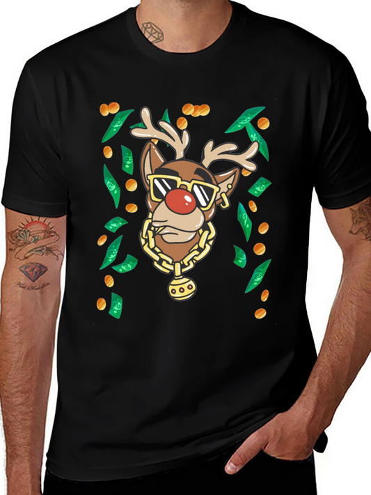 Gangster Rudolph Christmas T-Shirt