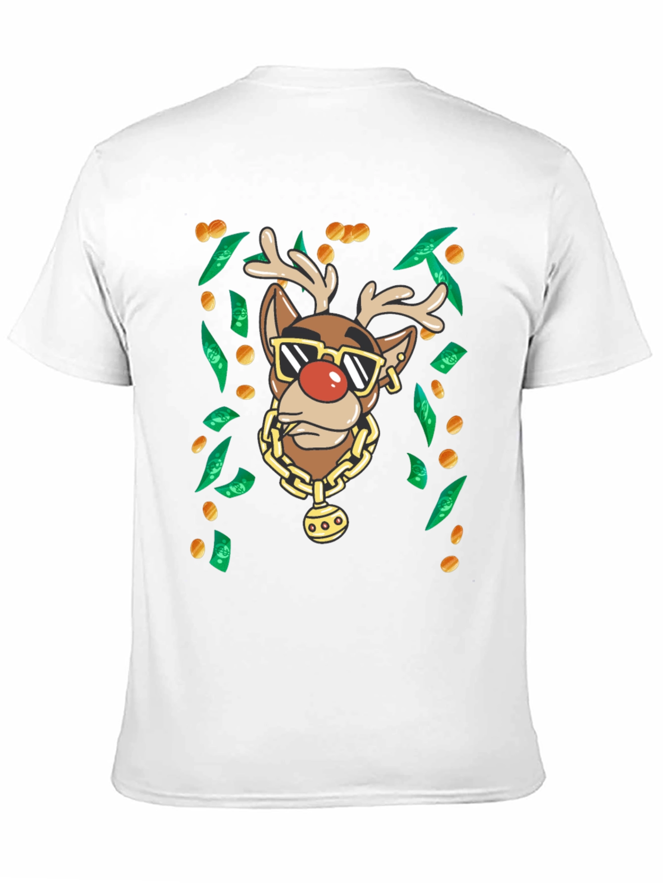 Gangster Rudolph Christmas T-Shirt