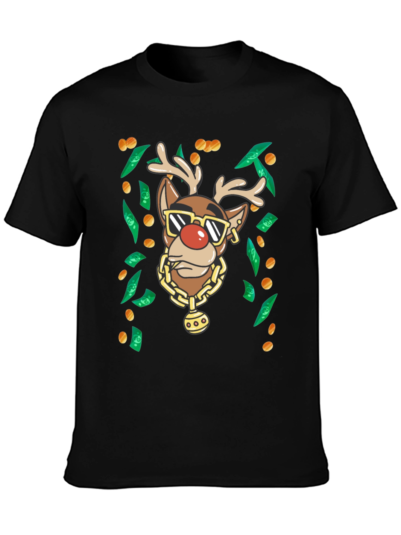 Gangster Rudolph Christmas T-Shirt