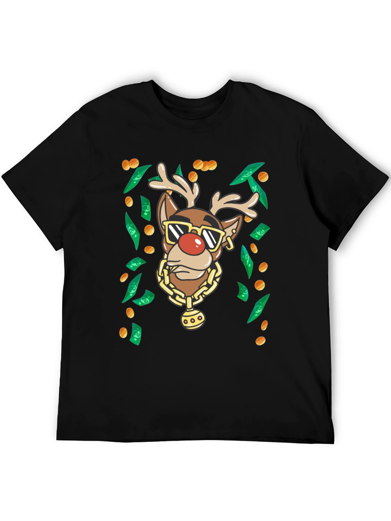 Gangster Rudolph Christmas T-Shirt