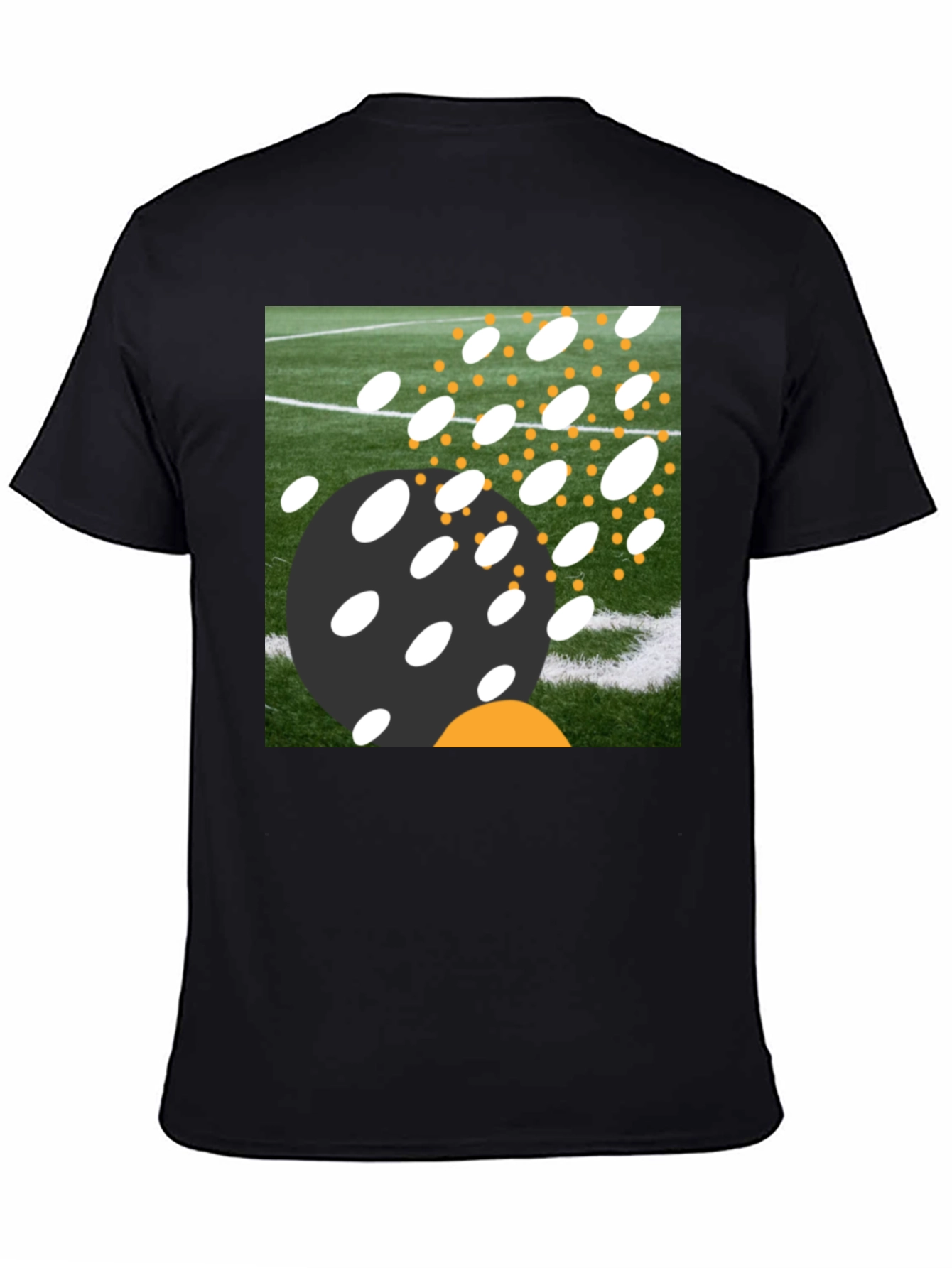 Abstract Field T-Shirt - Black Casual Tee