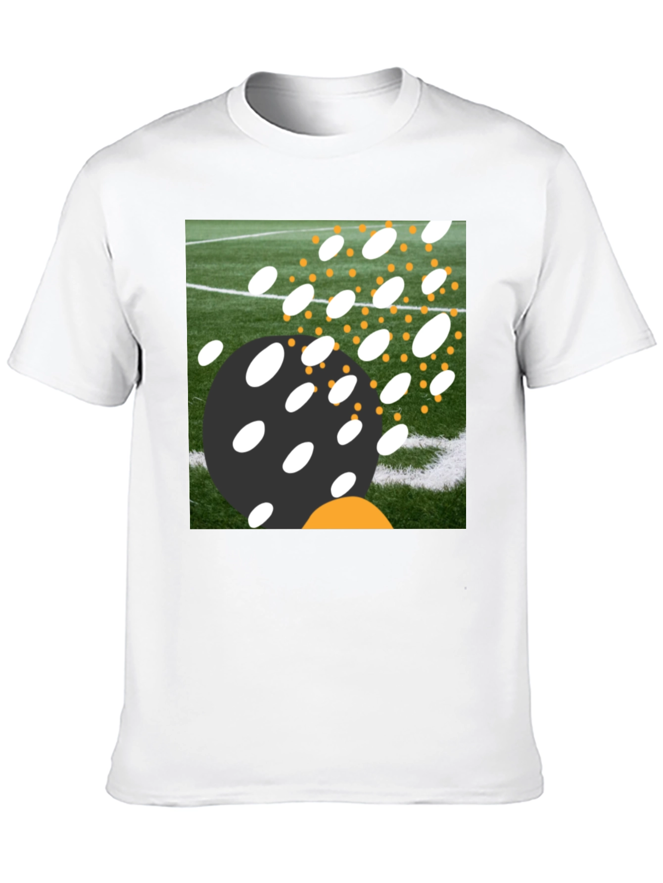 Abstract Field T-Shirt - Black Casual Tee