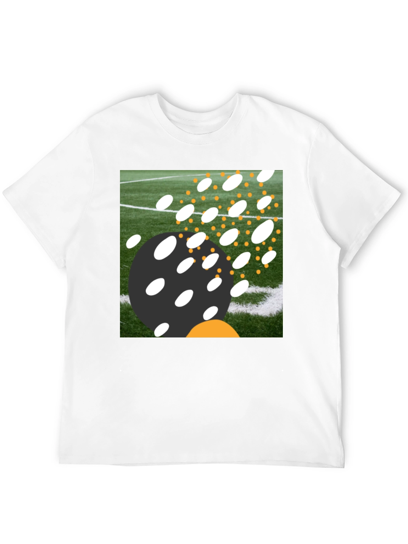 Abstract Field T-Shirt - Black Casual Tee