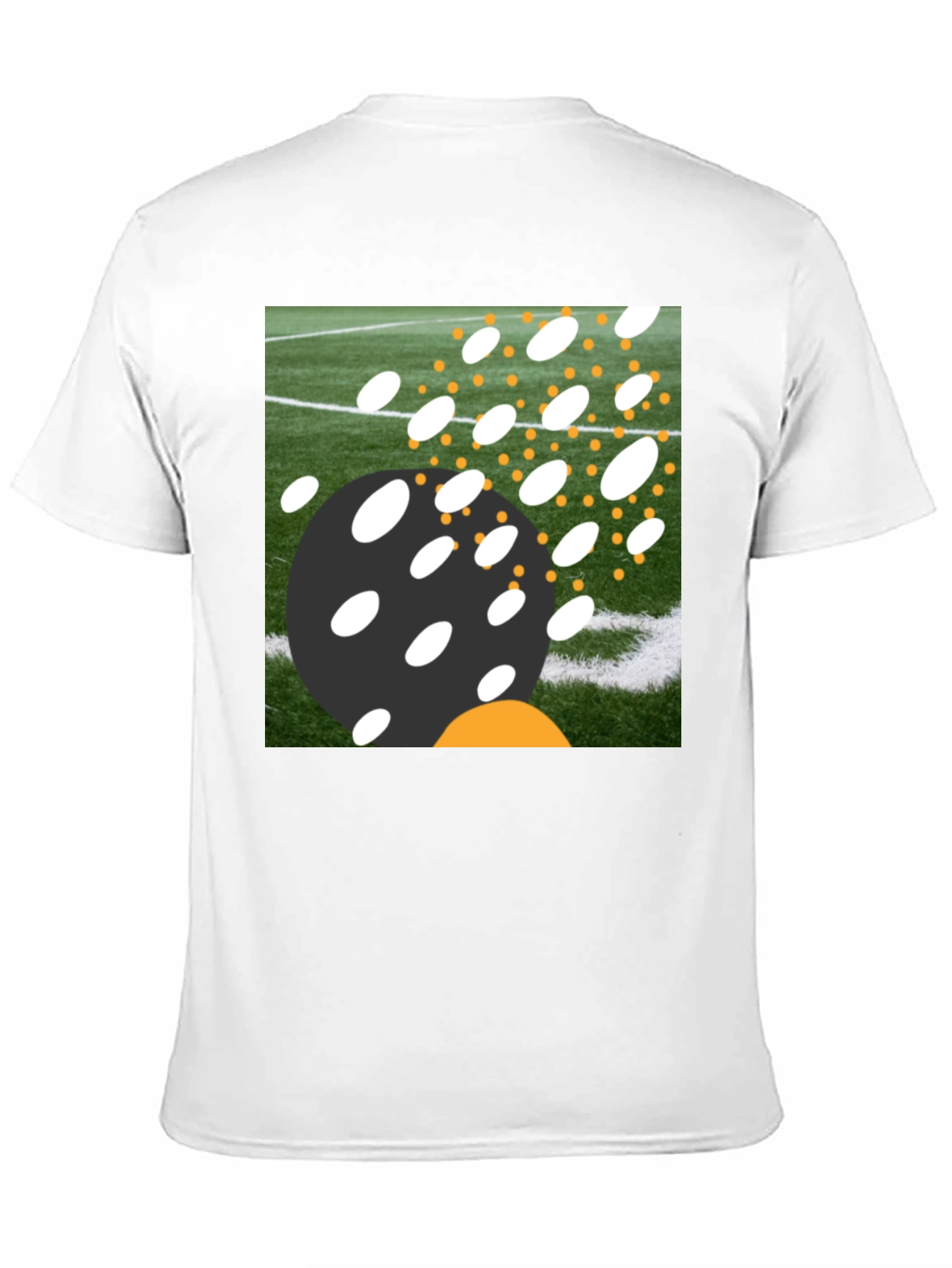 Abstract Field T-Shirt - Black Casual Tee
