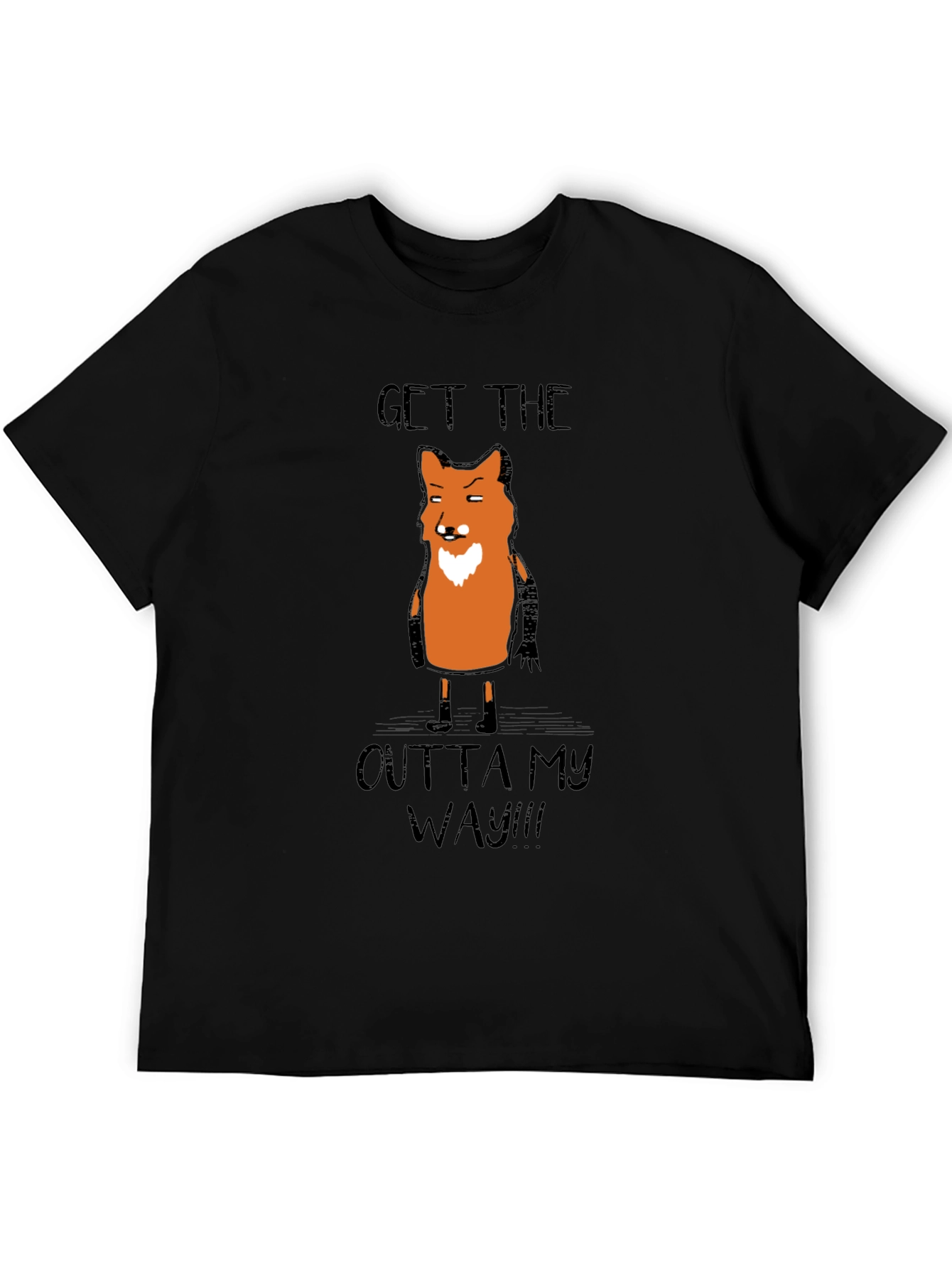 Get the Outta My Way Funny Fox Graphic Tee