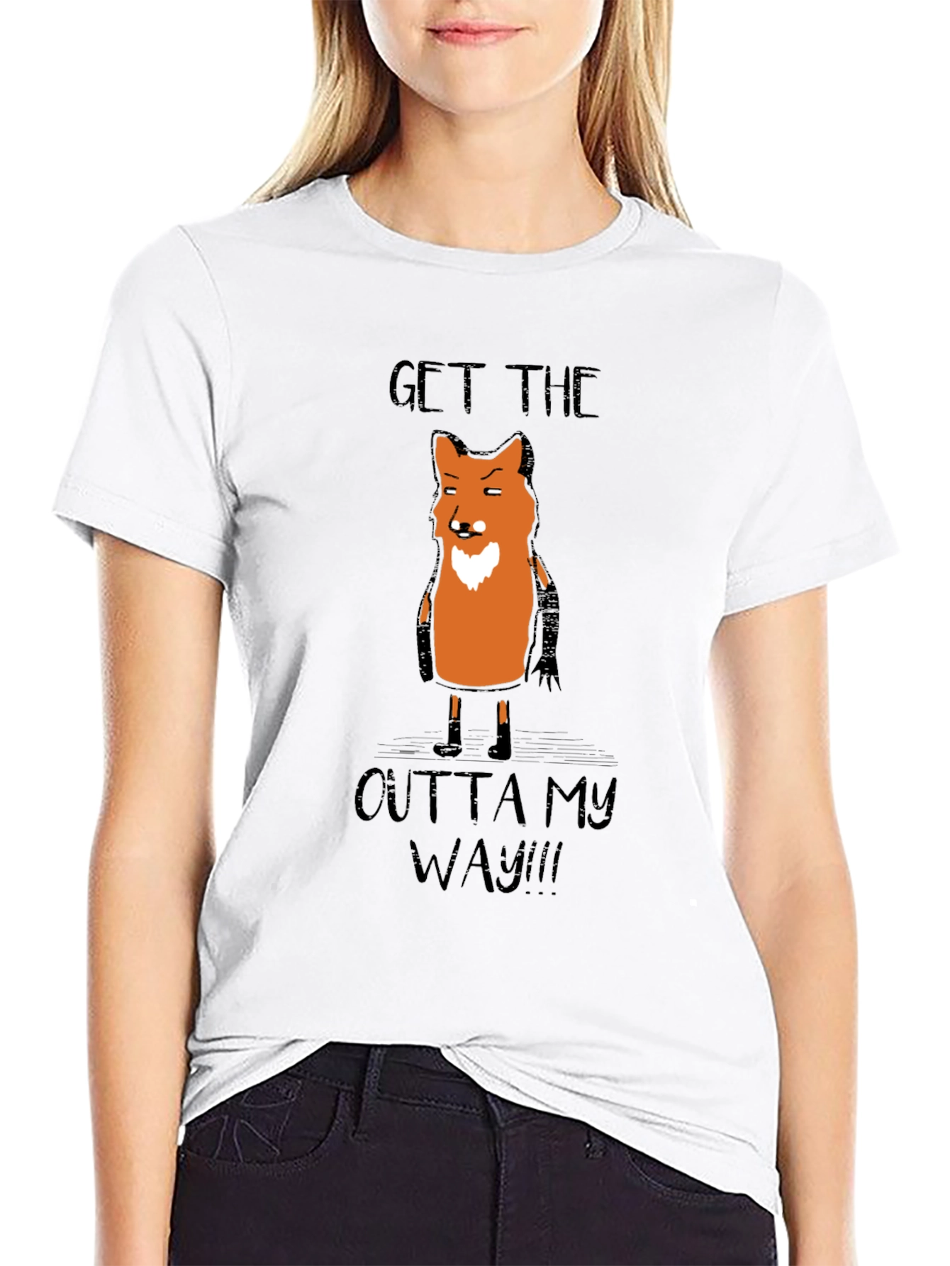 Get the Outta My Way Funny Fox Graphic Tee