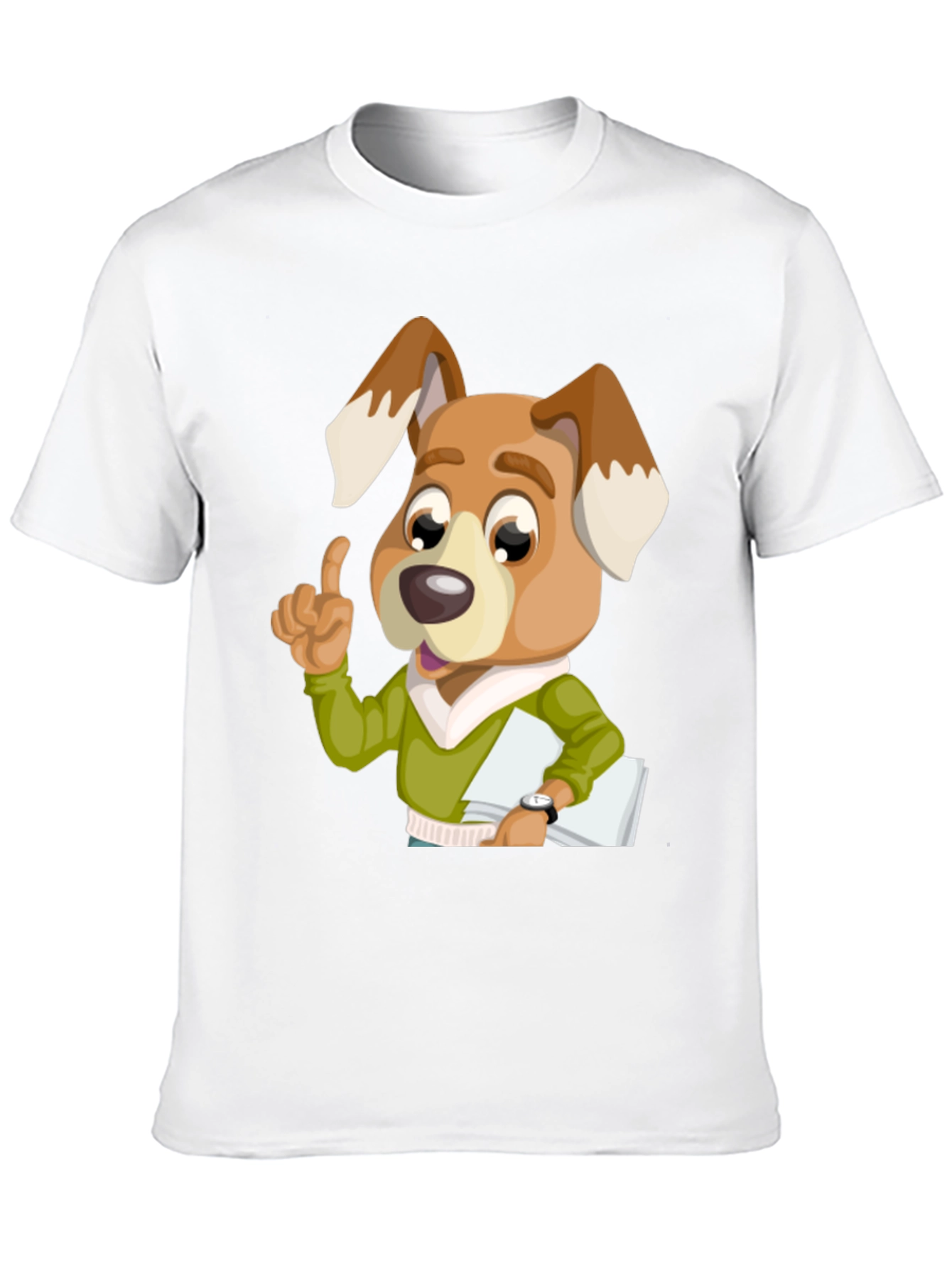 Funny Smart Dog Cartoon T-Shirt – Cute Dog Lover Graphic Tee