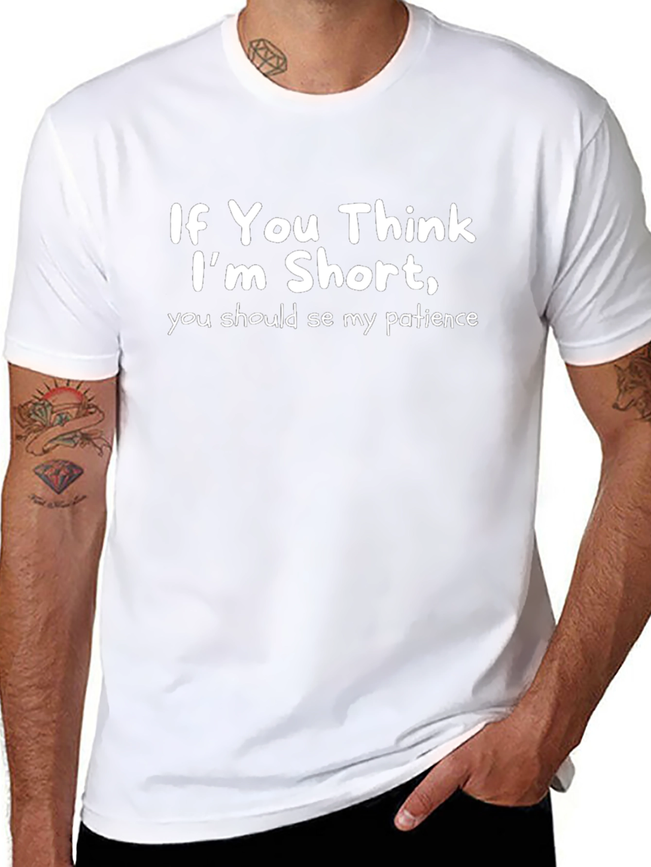 Funny Short Patience Graphic T-Shirt