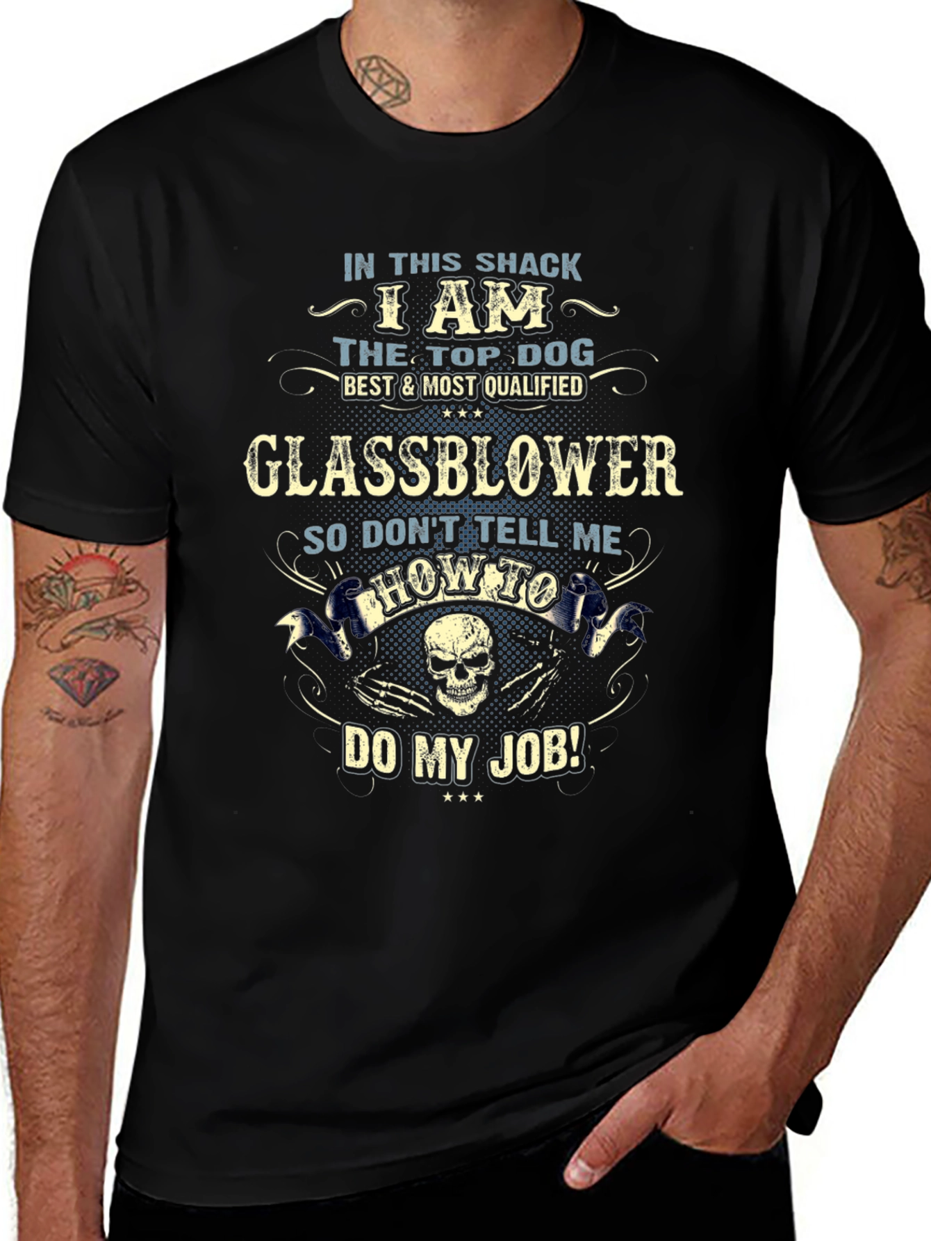 Glassblower Top Dog Graphic T-Shirt