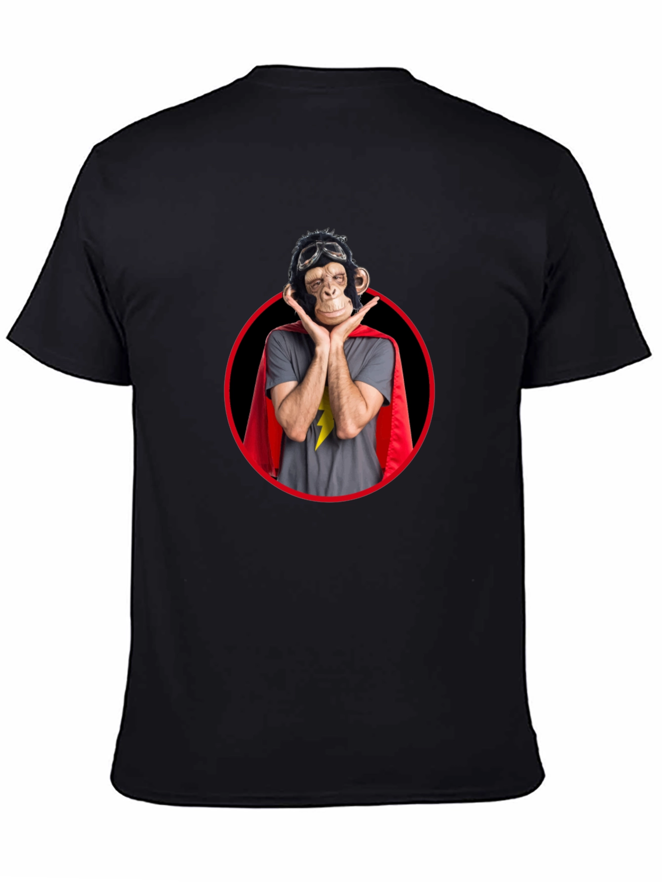Funny Monkey Superhero Graphic Tee
