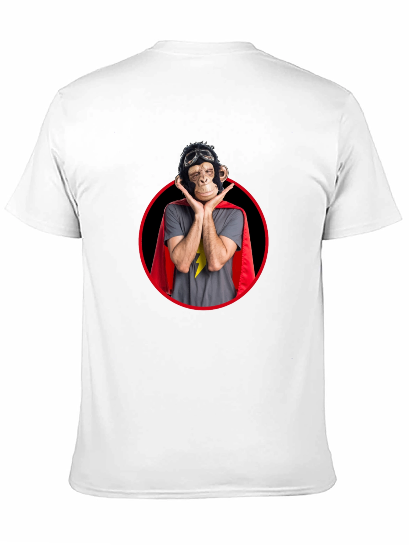 Funny Monkey Superhero Graphic Tee