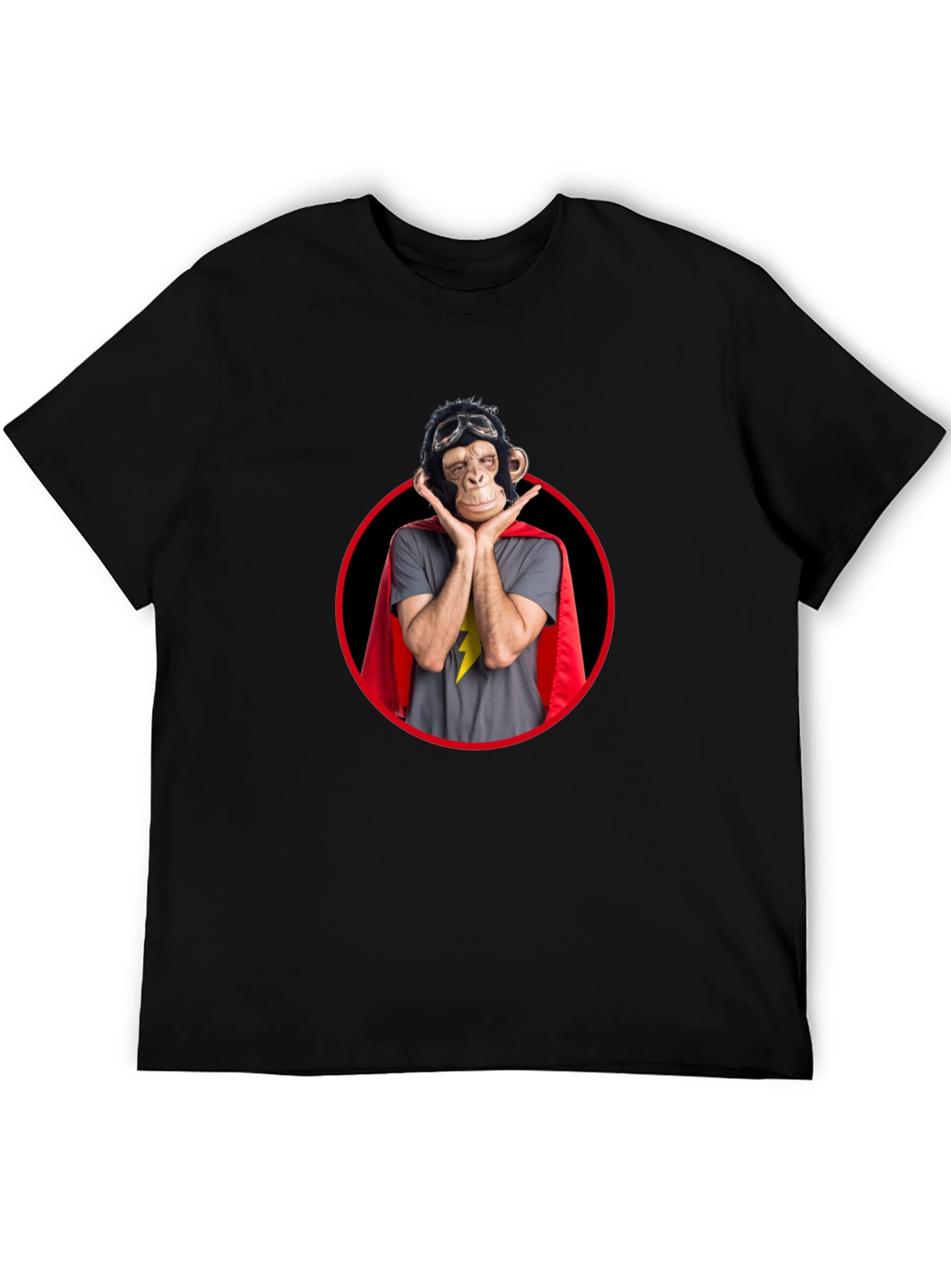 Funny Monkey Superhero Graphic Tee