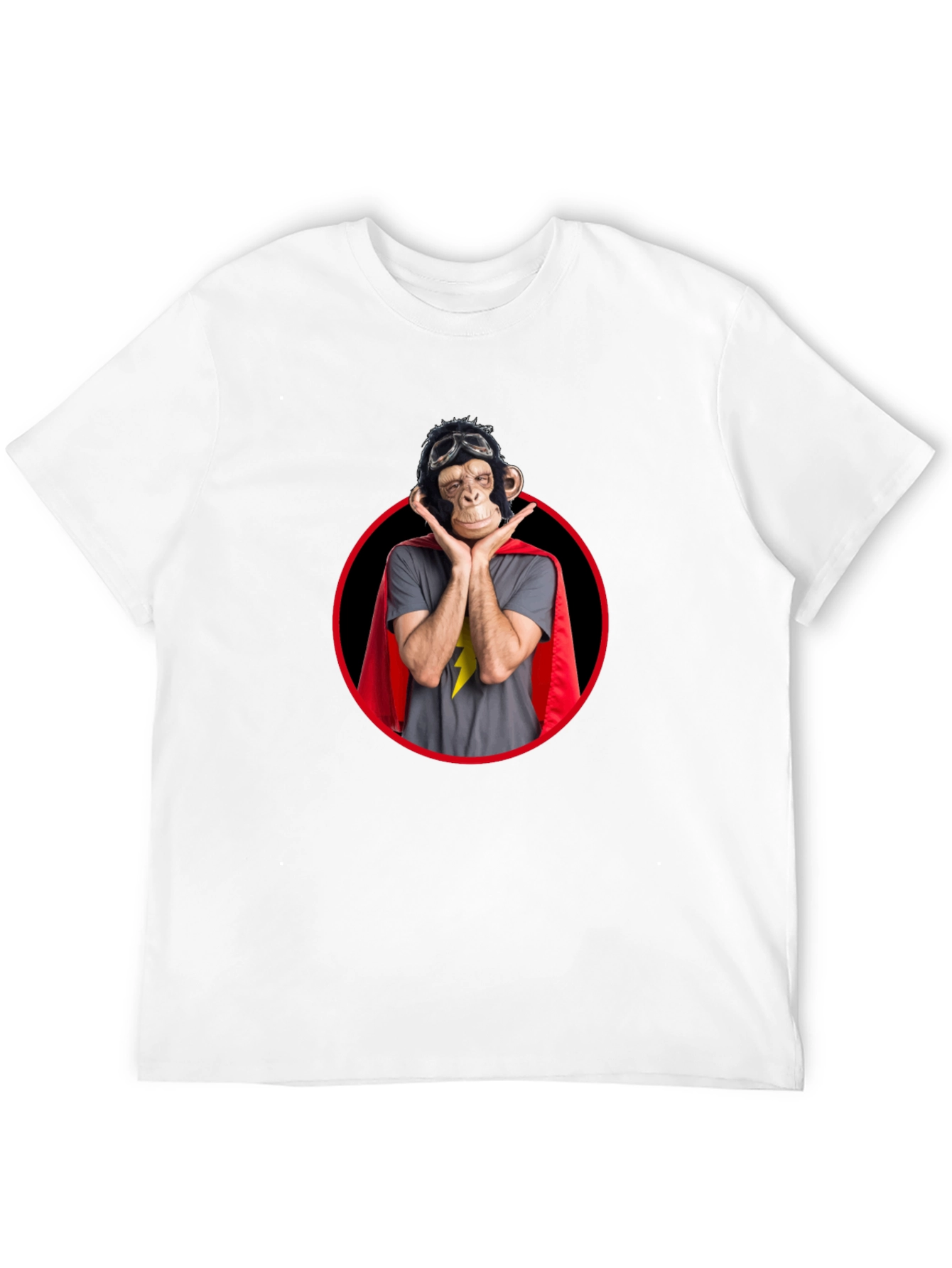 Funny Monkey Superhero Graphic Tee