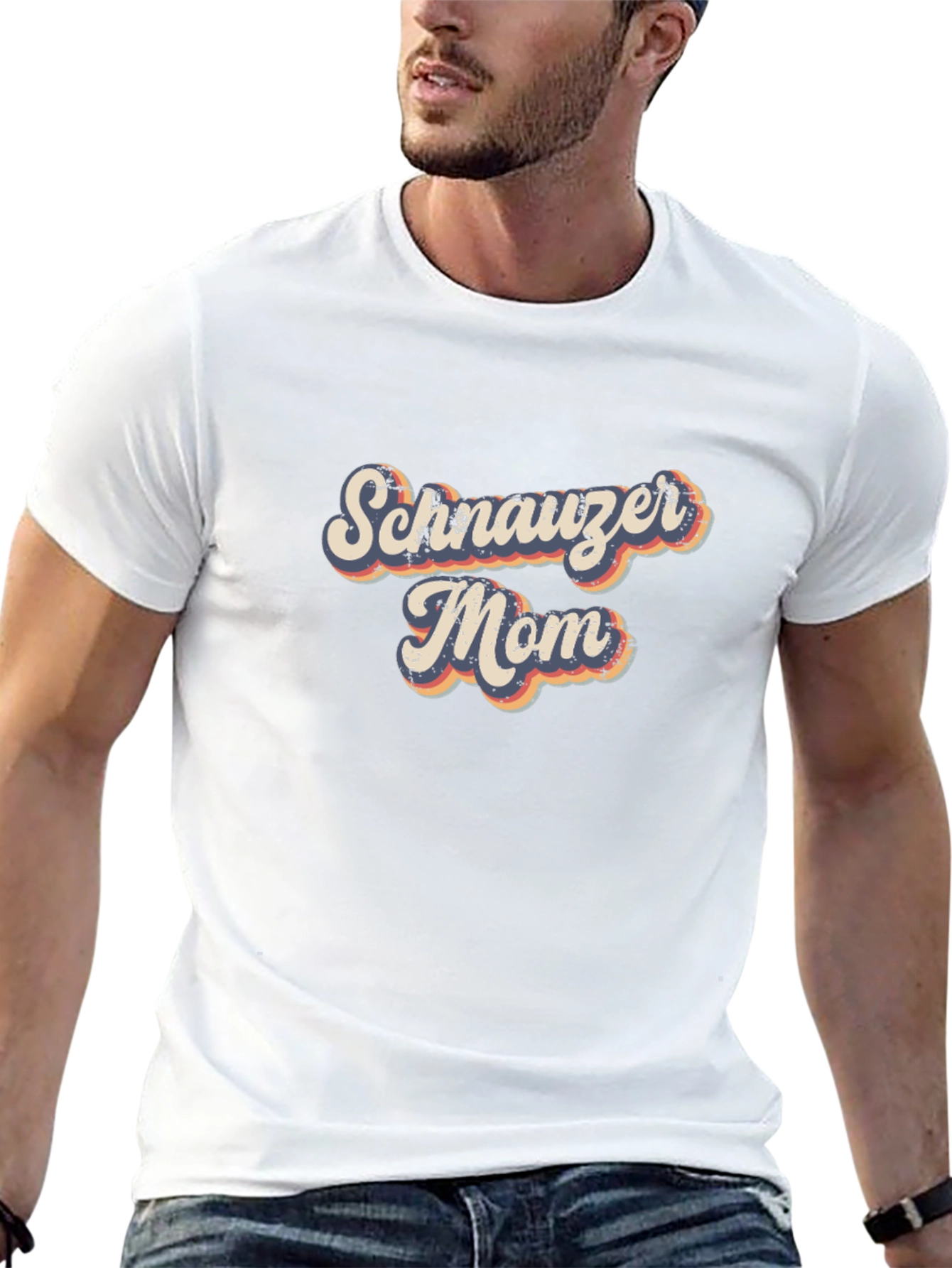 Schnauzer Mom T-Shirt – Retro Dog Lover Gift Tee