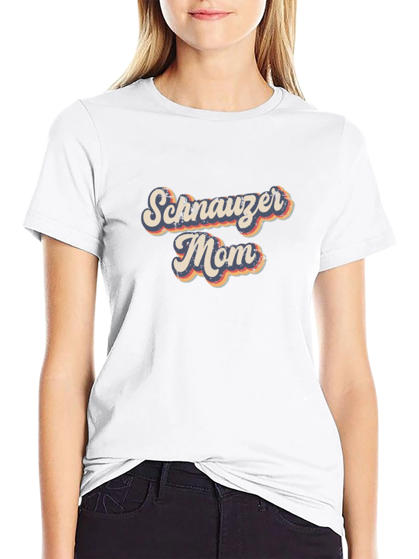 Schnauzer Mom T-Shirt – Retro Dog Lover Gift Tee