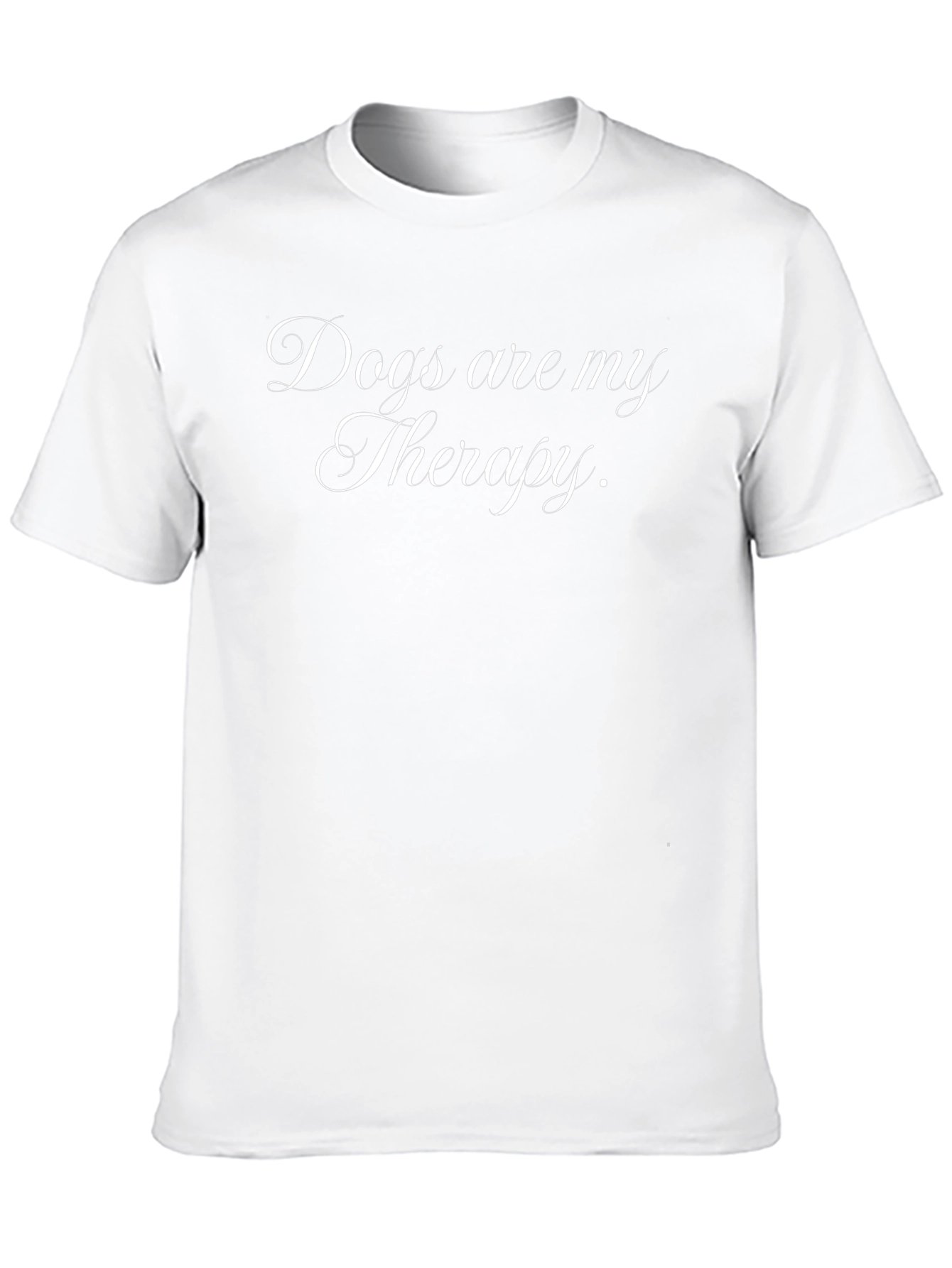 Dogs Are My Therapy T-Shirt – Funny Dog Lover Graphic Tee Gift