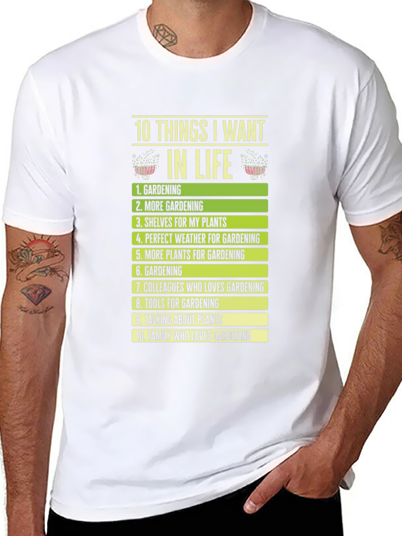Gardening Lovers Wishlist T-Shirt
