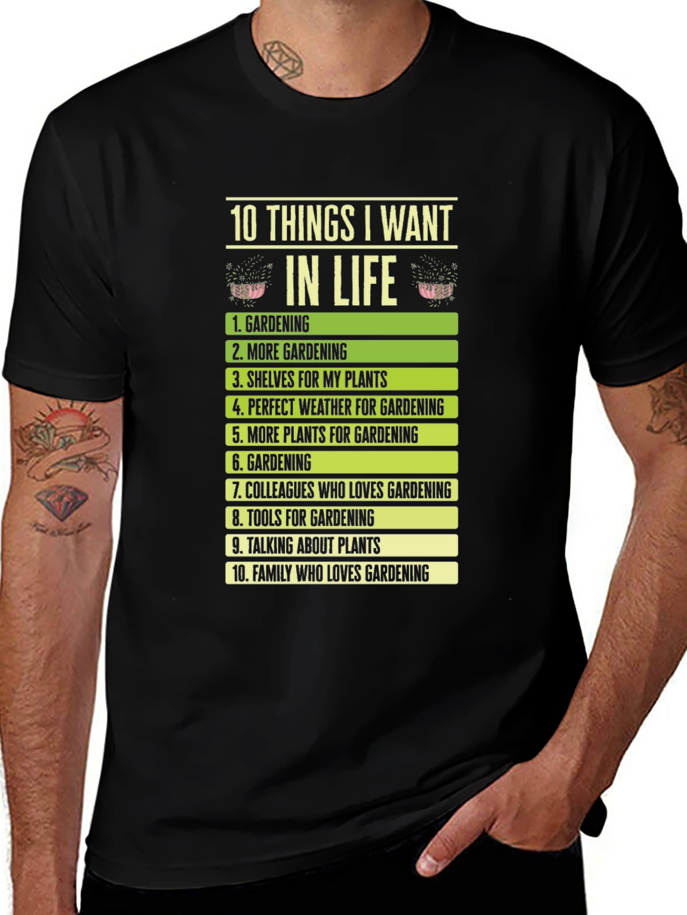 Gardening Lovers Wishlist T-Shirt