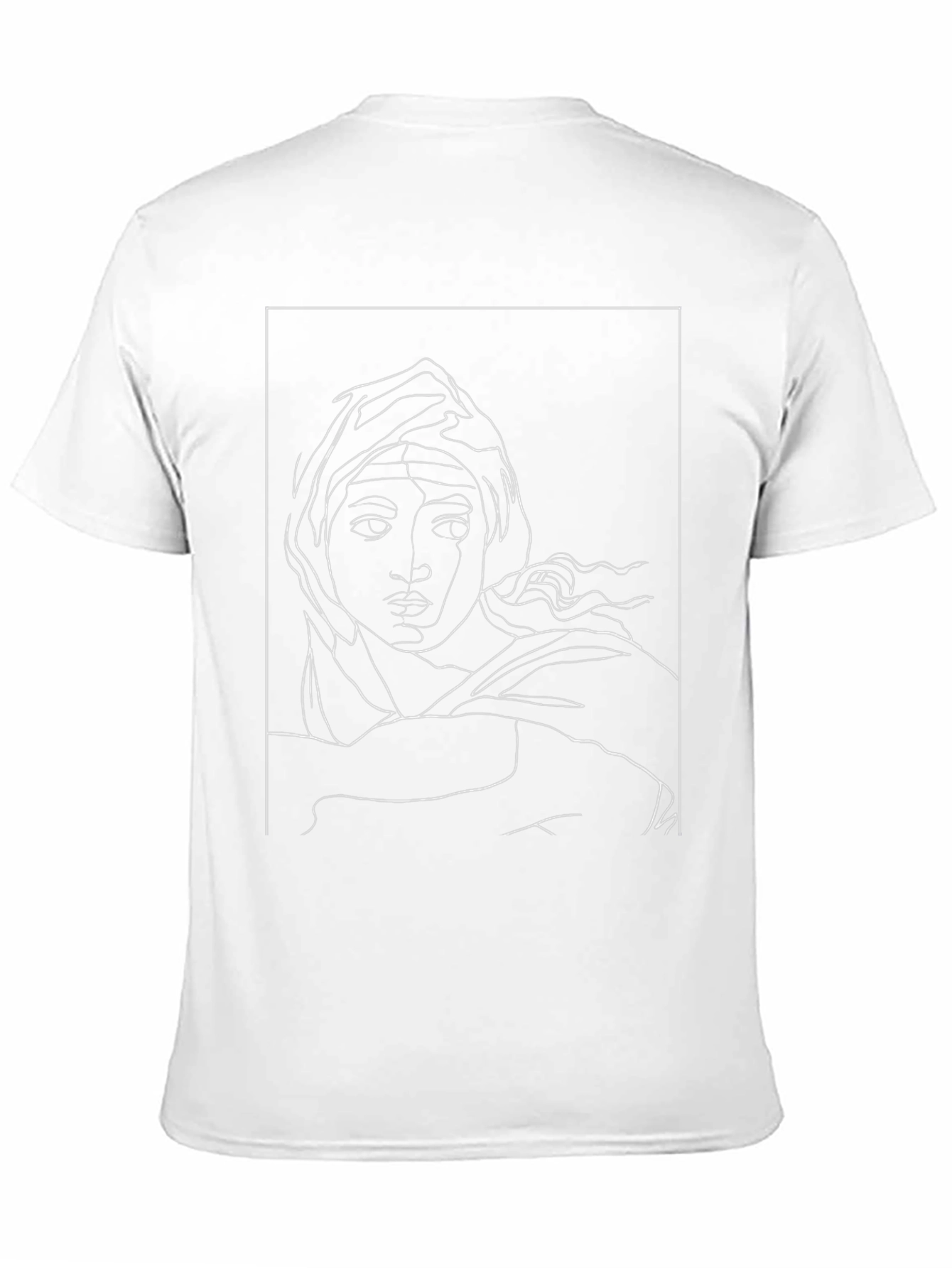 Abstract Line Art Portrait Tee