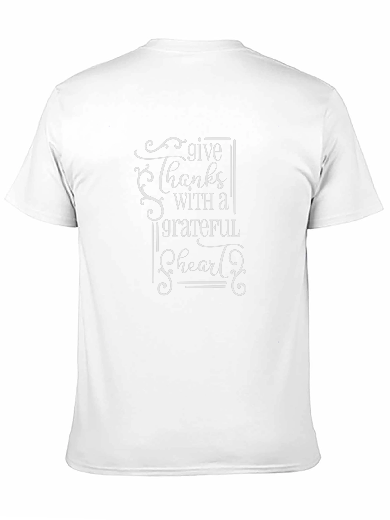 Give Thanks Grateful Heart Black Graphic Tee