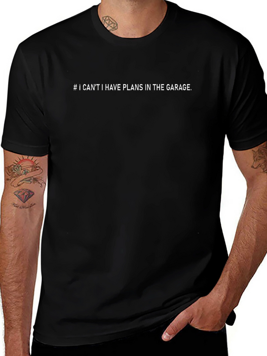 Garage Plans T-Shirt - Mechanic Humor Tee