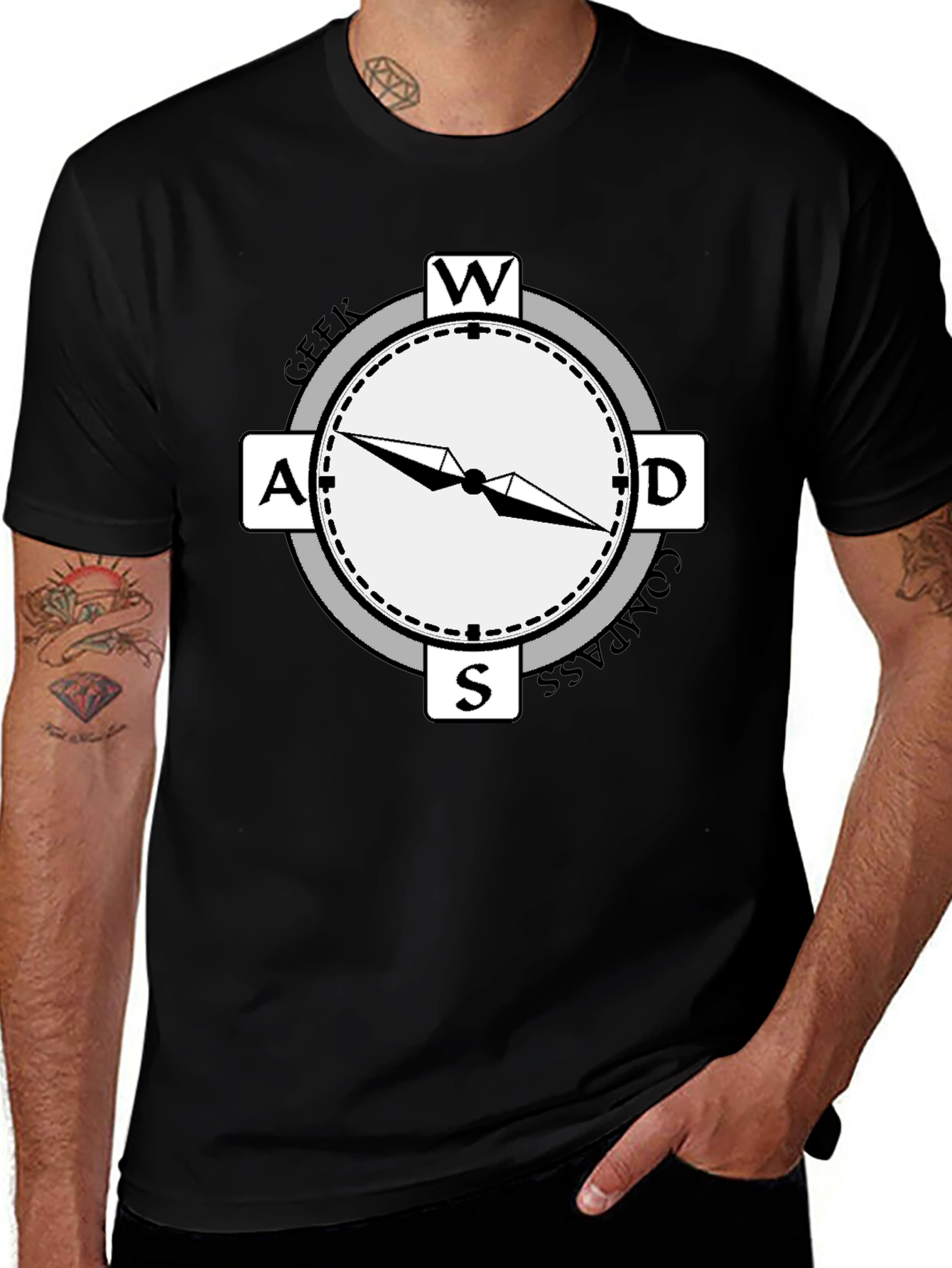Geek Compass T-Shirt - Stylish Directional Apparel