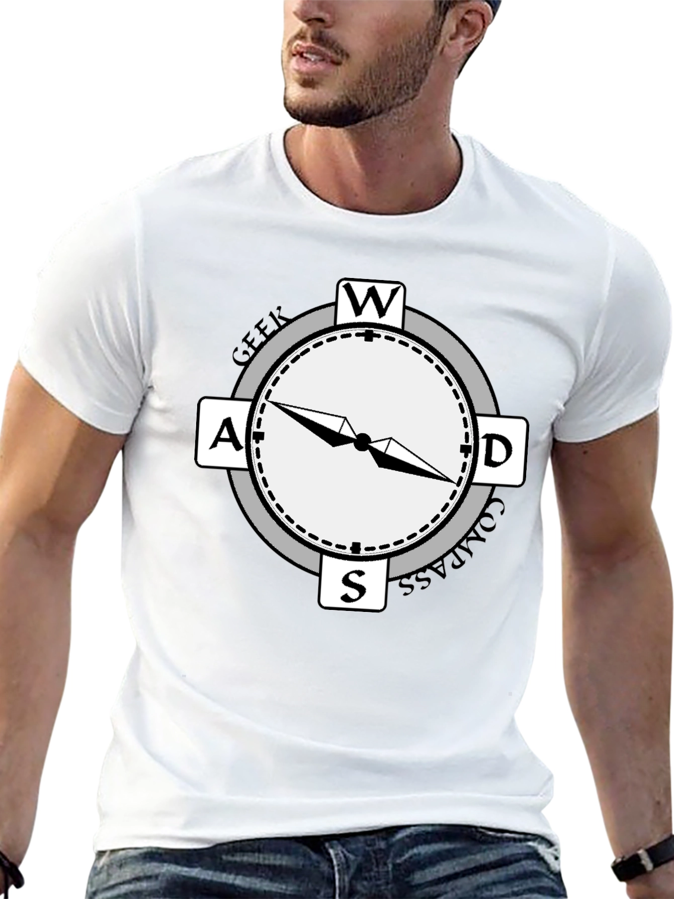 Geek Compass T-Shirt - Stylish Directional Apparel