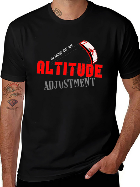 Altitude Adjustment Graphic T-Shirt Kiteboarding Design