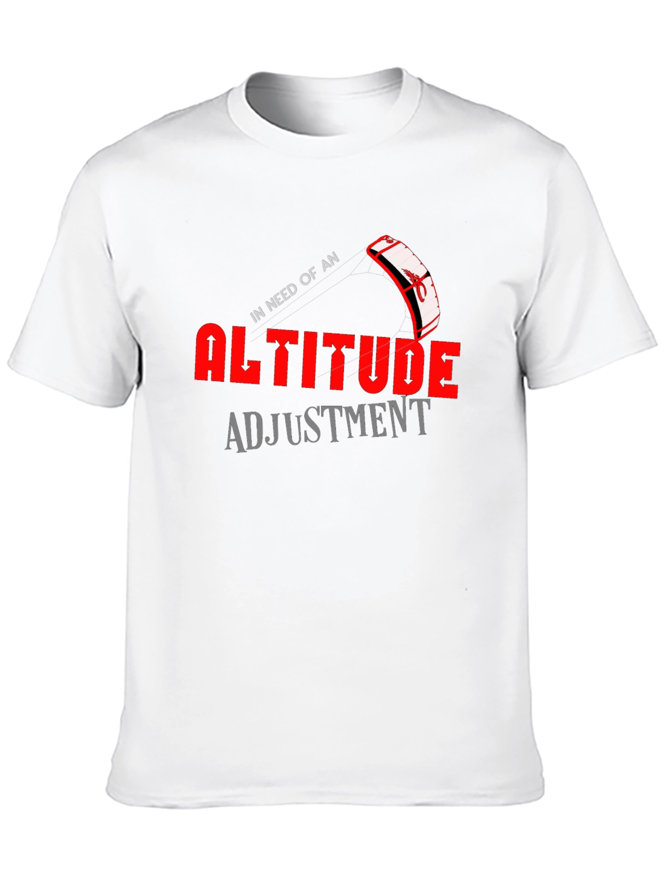 Altitude Adjustment Graphic T-Shirt Kiteboarding Design