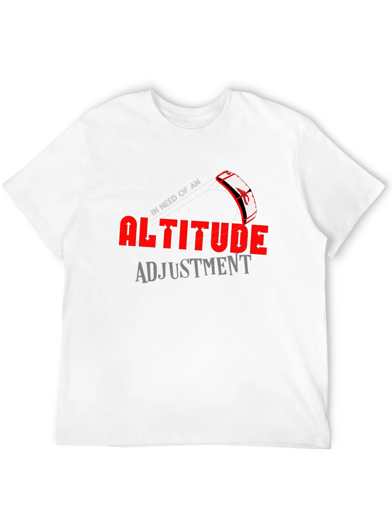 Altitude Adjustment Graphic T-Shirt Kiteboarding Design