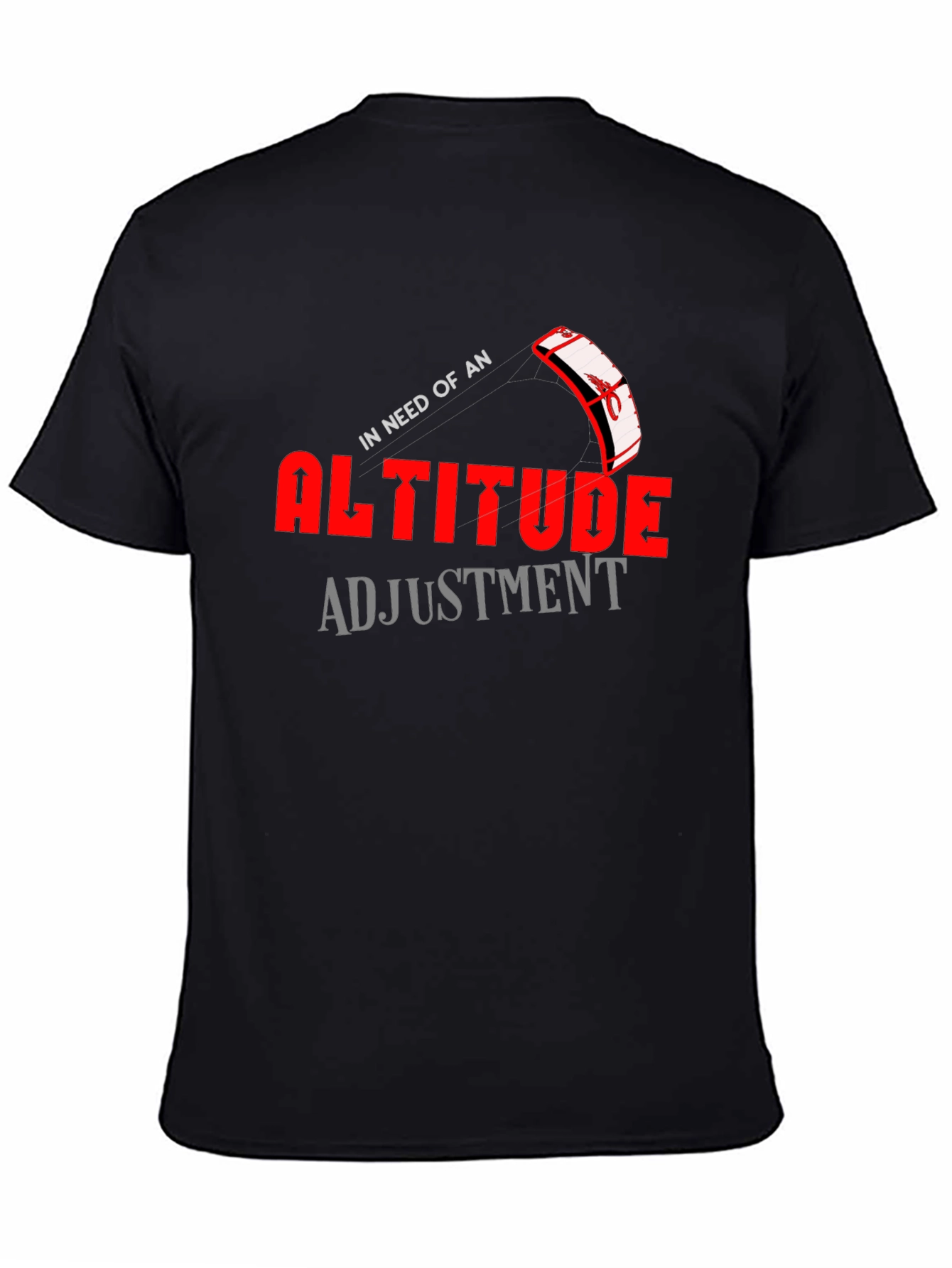 Altitude Adjustment Graphic T-Shirt Kiteboarding Design