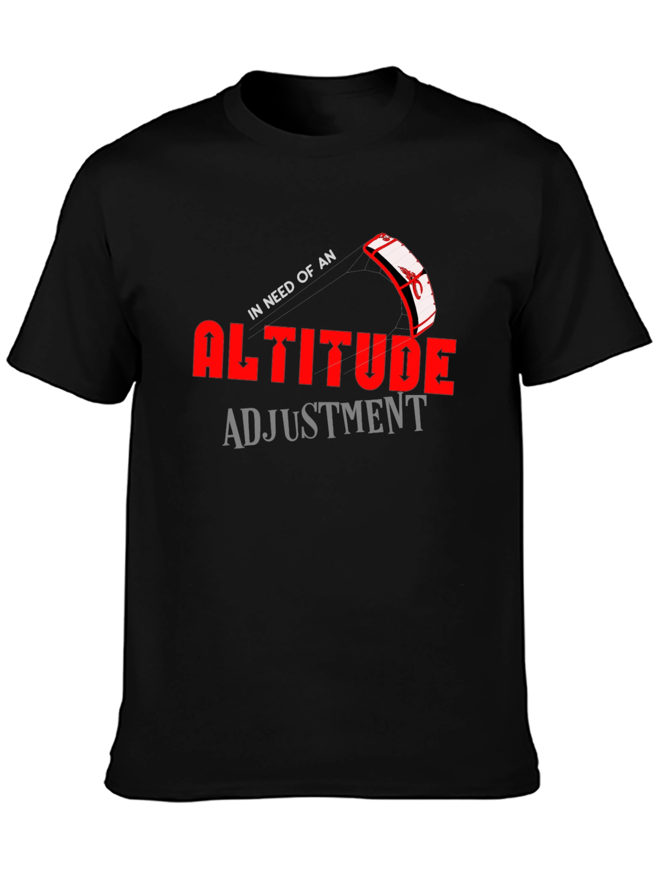 Altitude Adjustment Graphic T-Shirt Kiteboarding Design