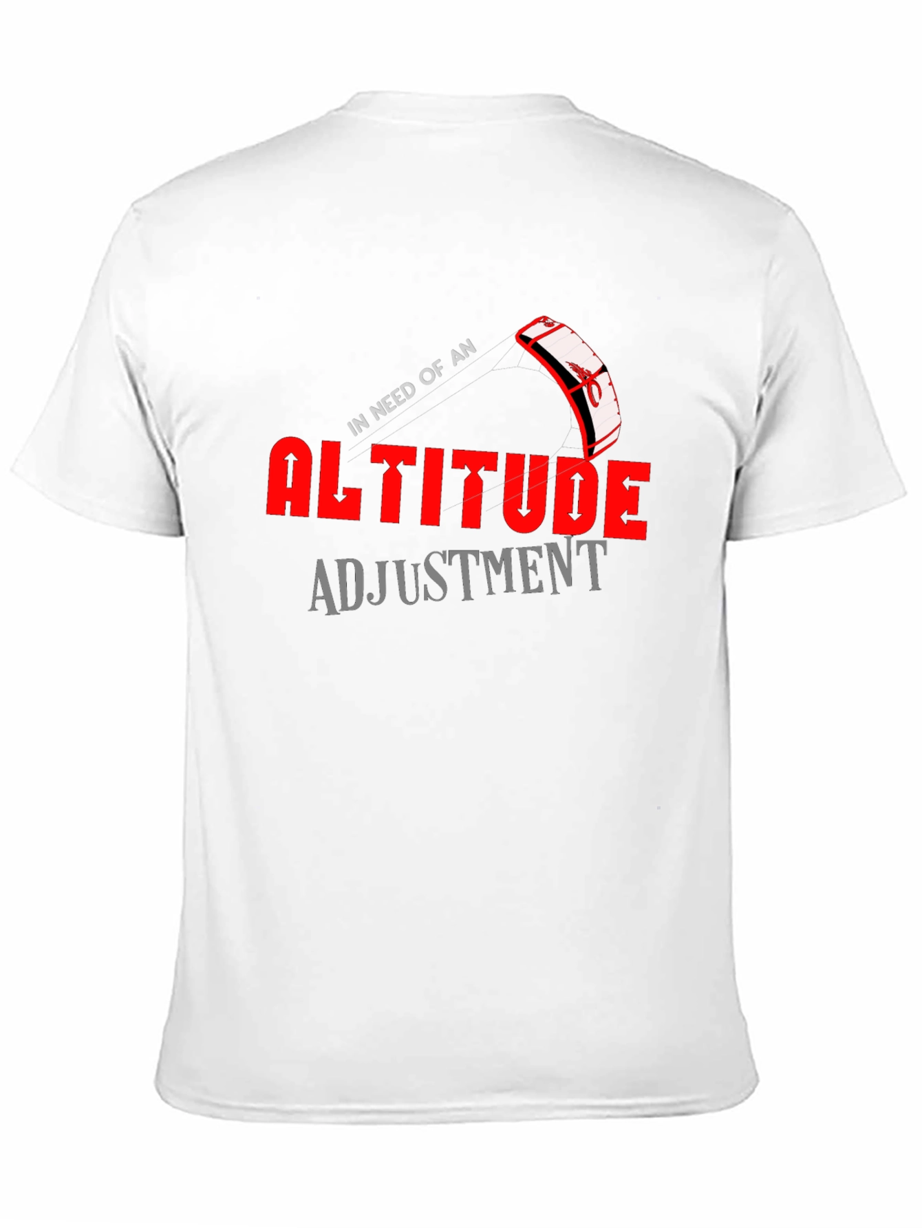Altitude Adjustment Graphic T-Shirt Kiteboarding Design