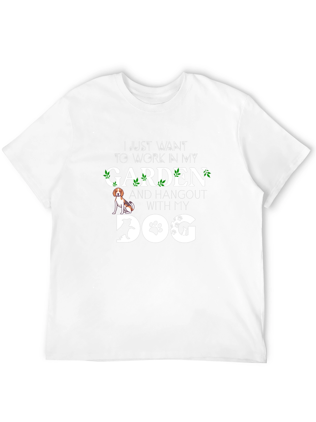 Garden & Dog T-Shirt: Work in My Garden