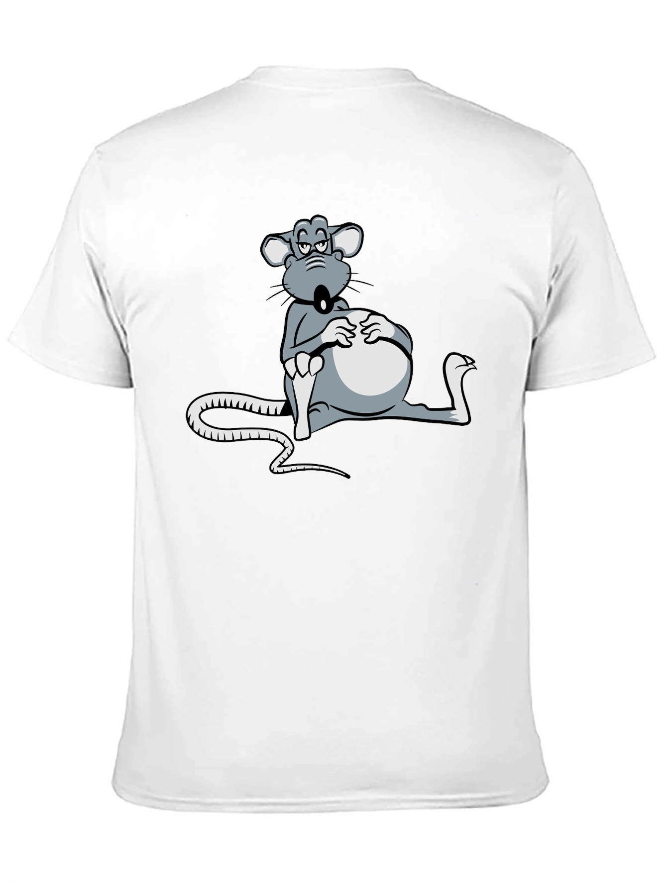 Funny Rat Cartoon Graphic Tee - Unisex Black T-Shirt