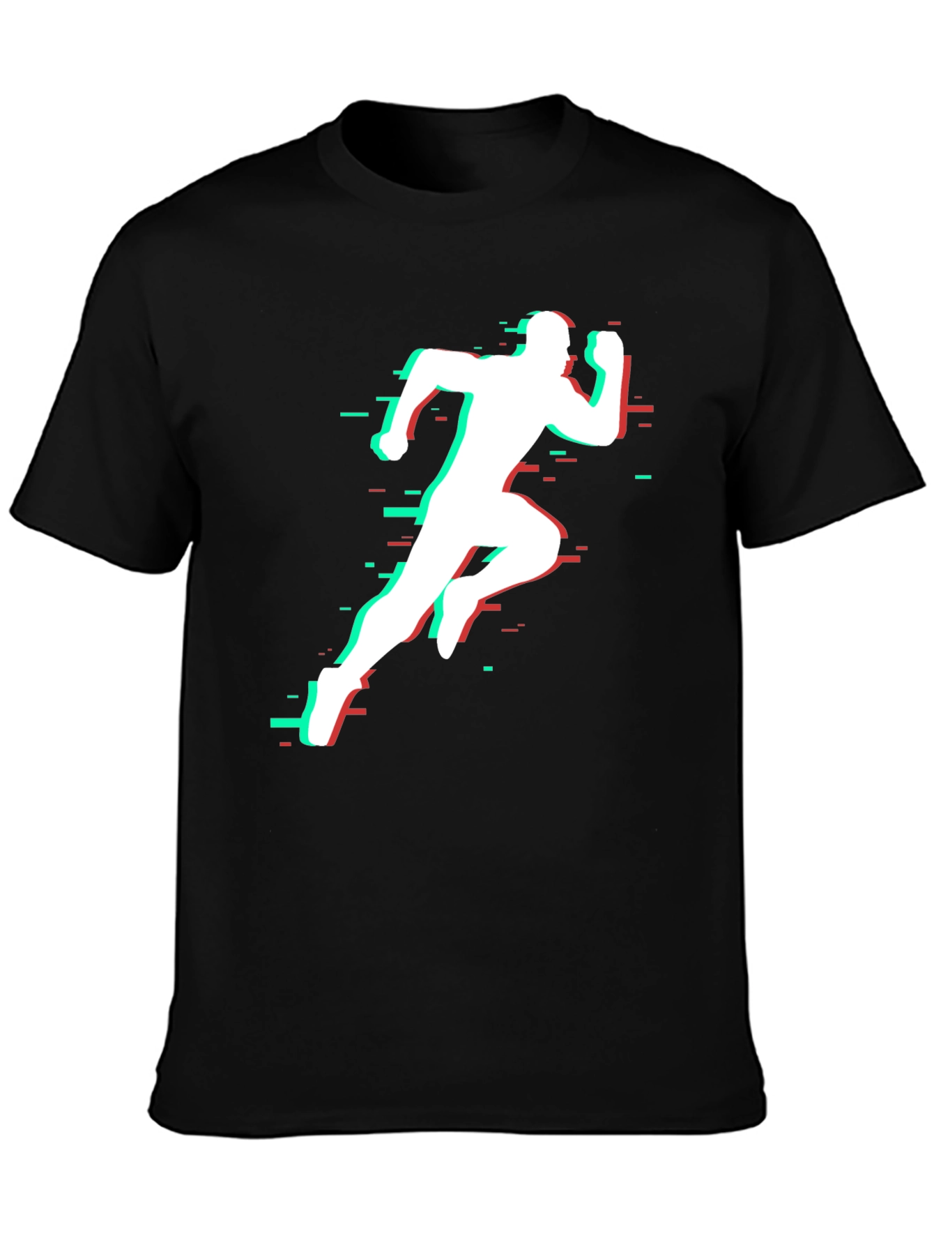 Runner Glitch Tee - Athletic Style