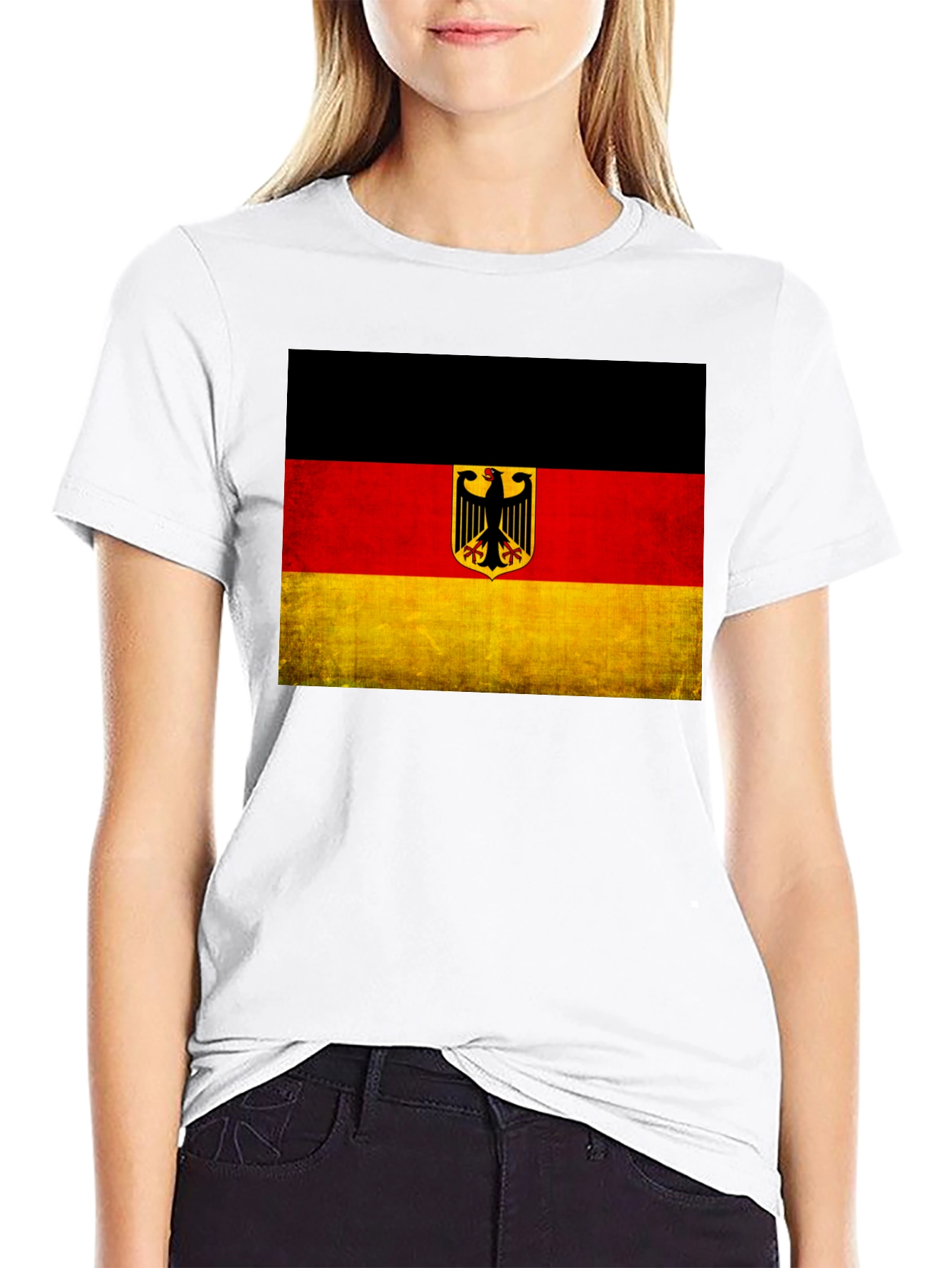German Flag Graphic Tee - Black T-Shirt