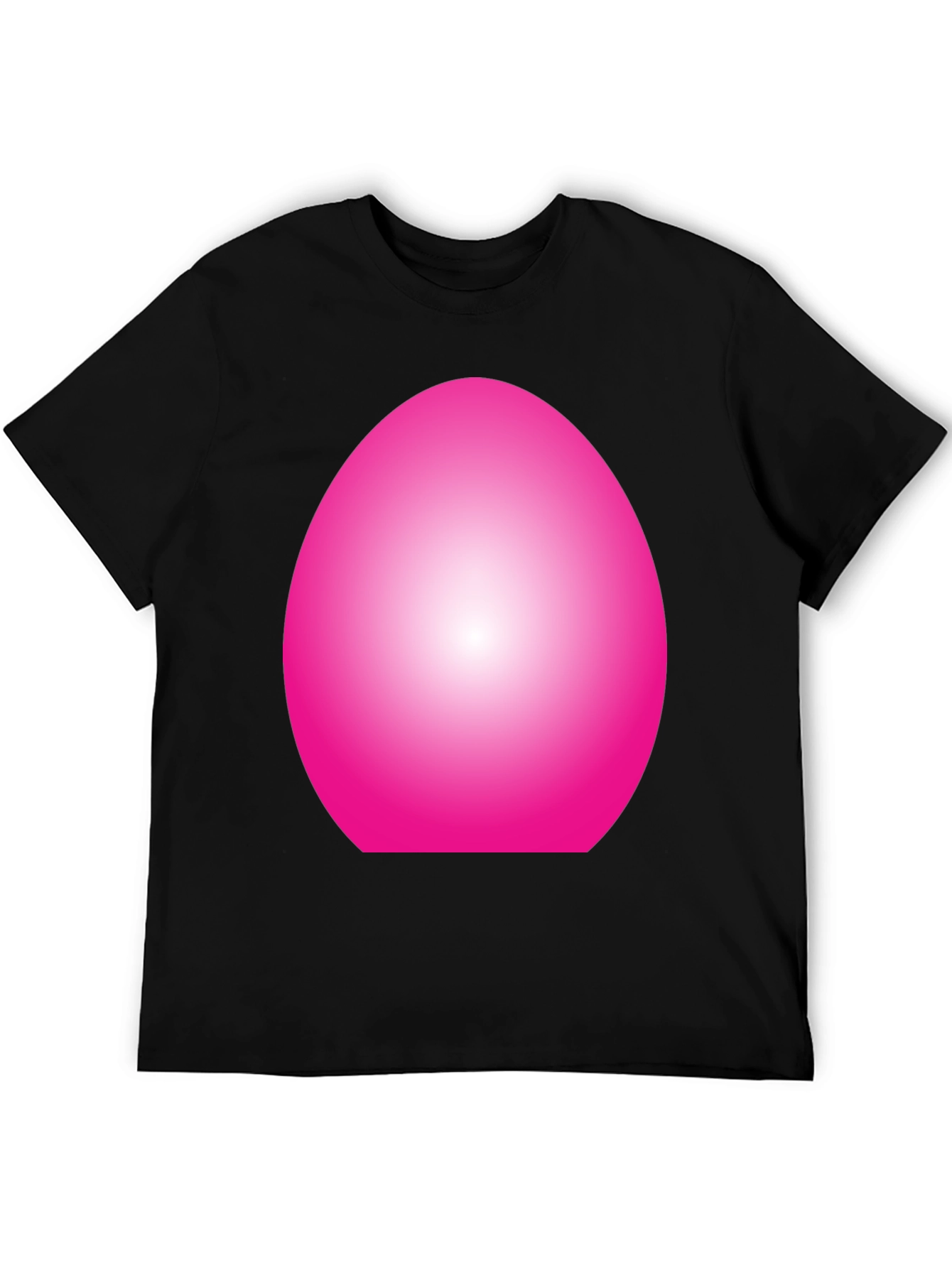 Abstract Pink Oval Graphic T-Shirt