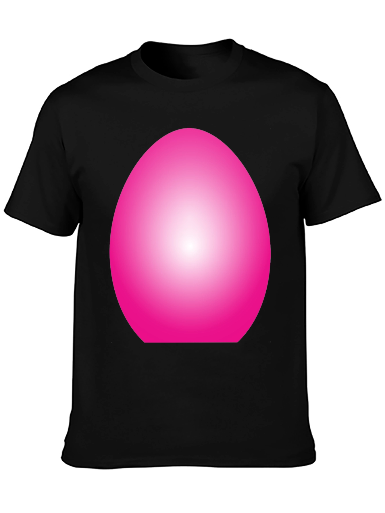 Abstract Pink Oval Graphic T-Shirt