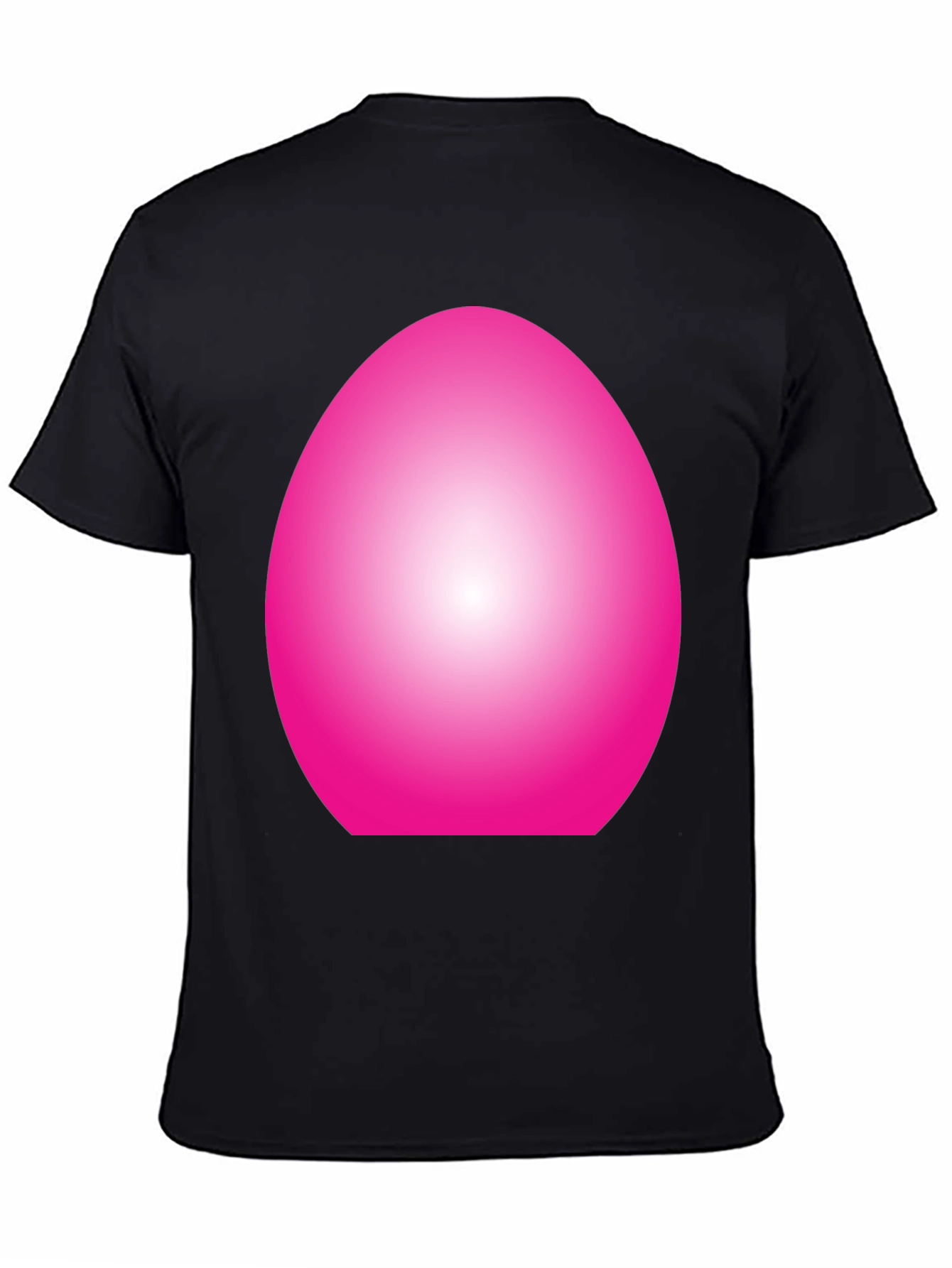 Abstract Pink Oval Graphic T-Shirt