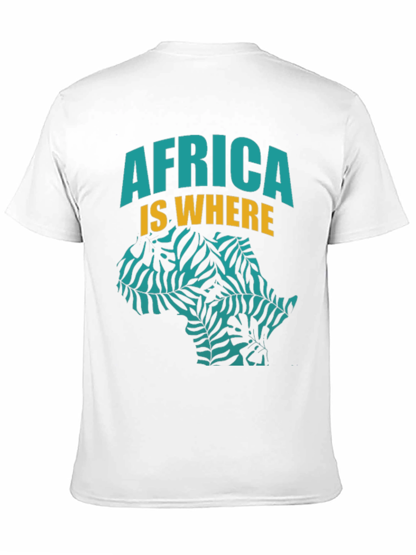 Africa Is Where Graphic Tee - Black