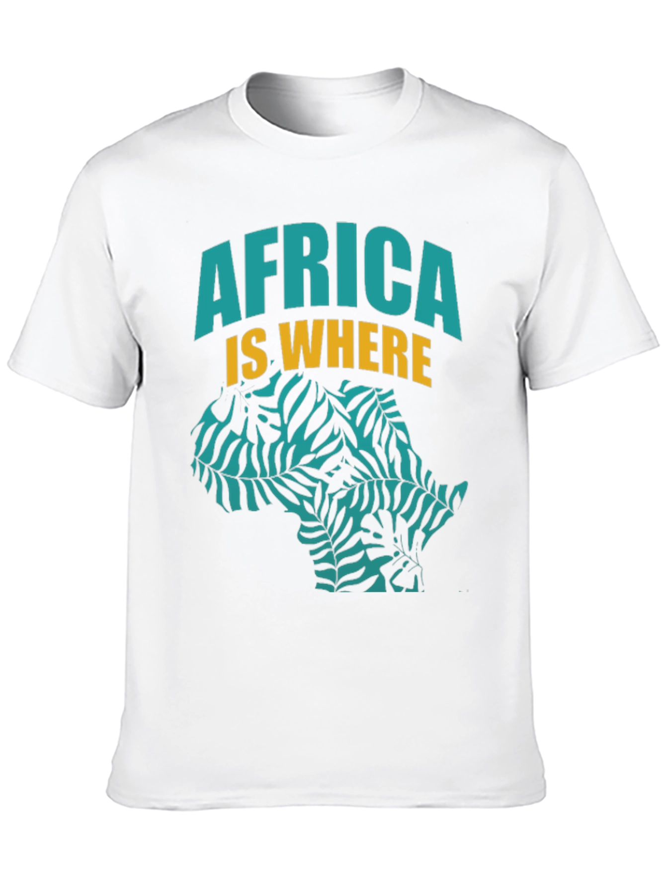Africa Is Where Graphic Tee - Black