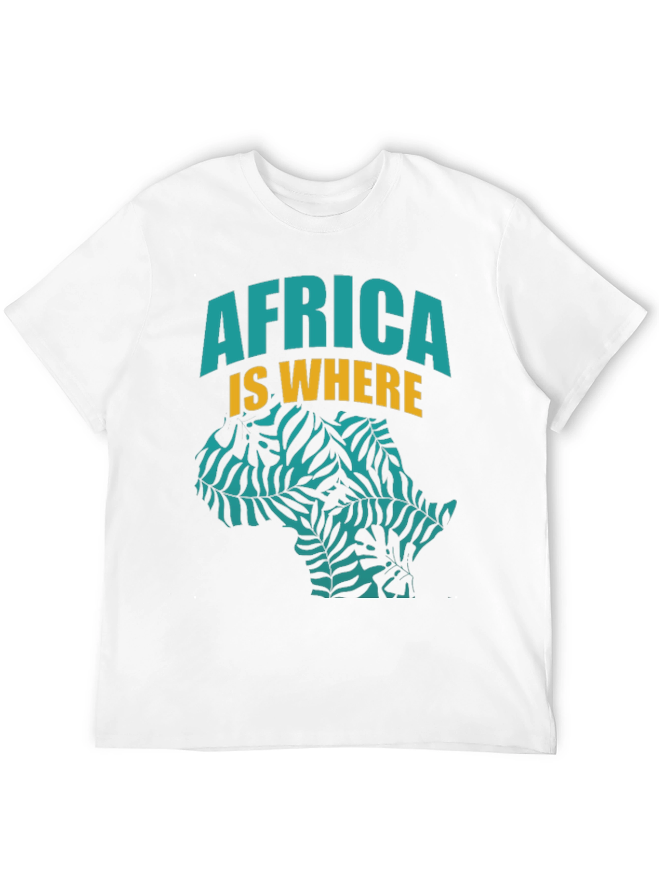 Africa Is Where Graphic Tee - Black